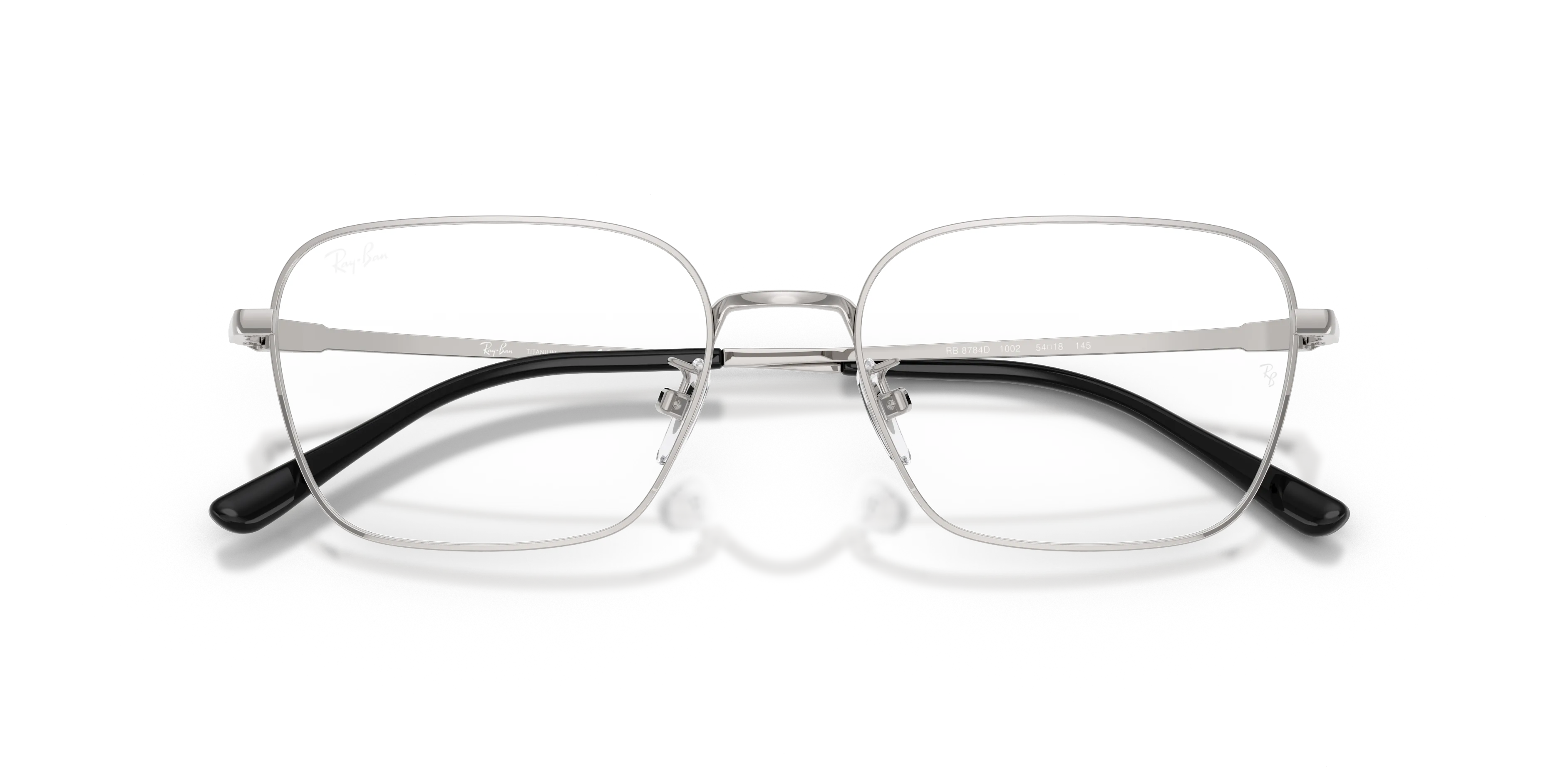 Ray - Ban RX8784D 1002 Montature da vista Titanio Argento Trasparente Squadrata Normale - immagine 2