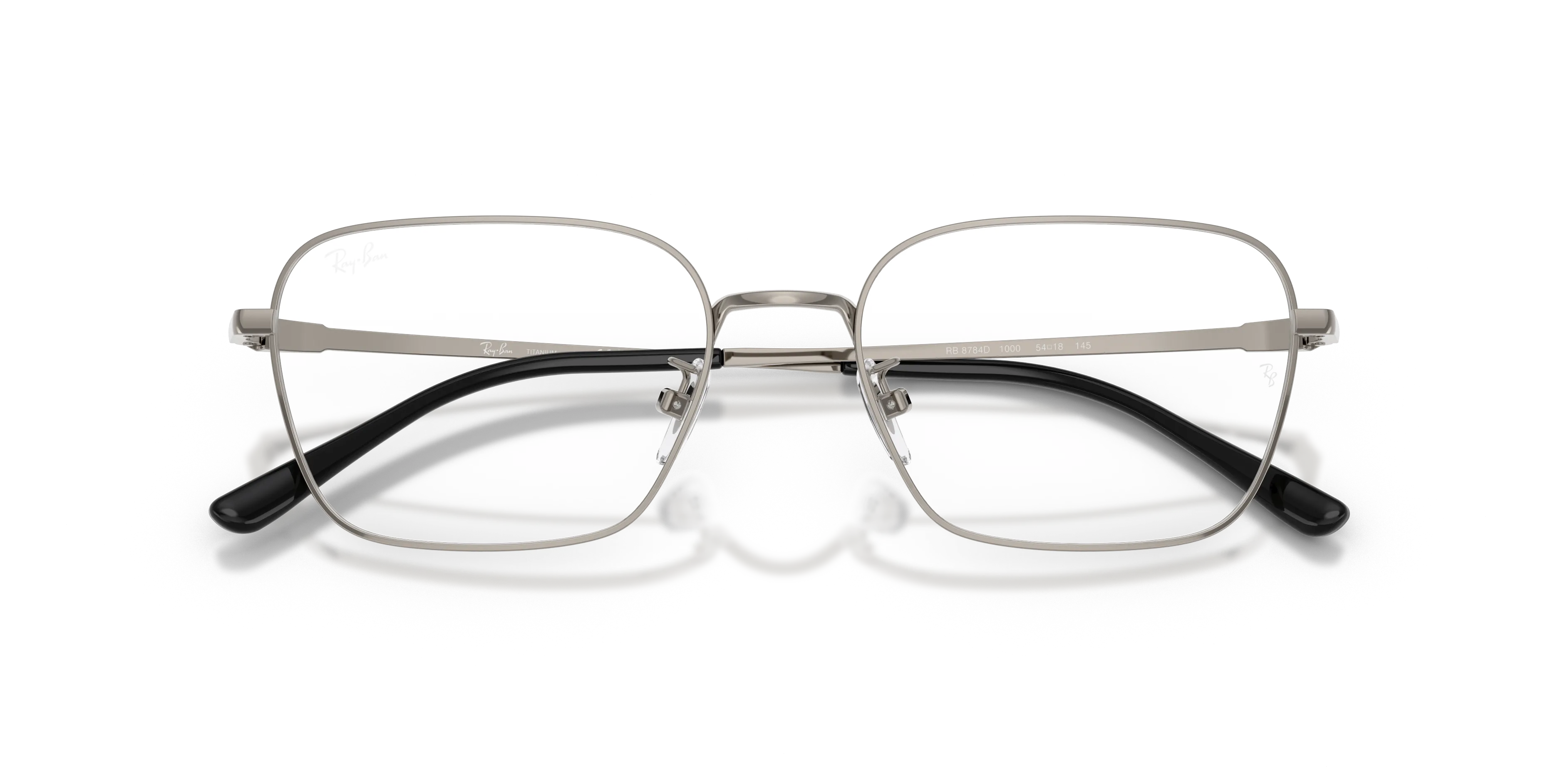 Ray - Ban RX8784D 1000 Montature da vista Titanio Grigio Trasparente Squadrata Normale - immagine 2