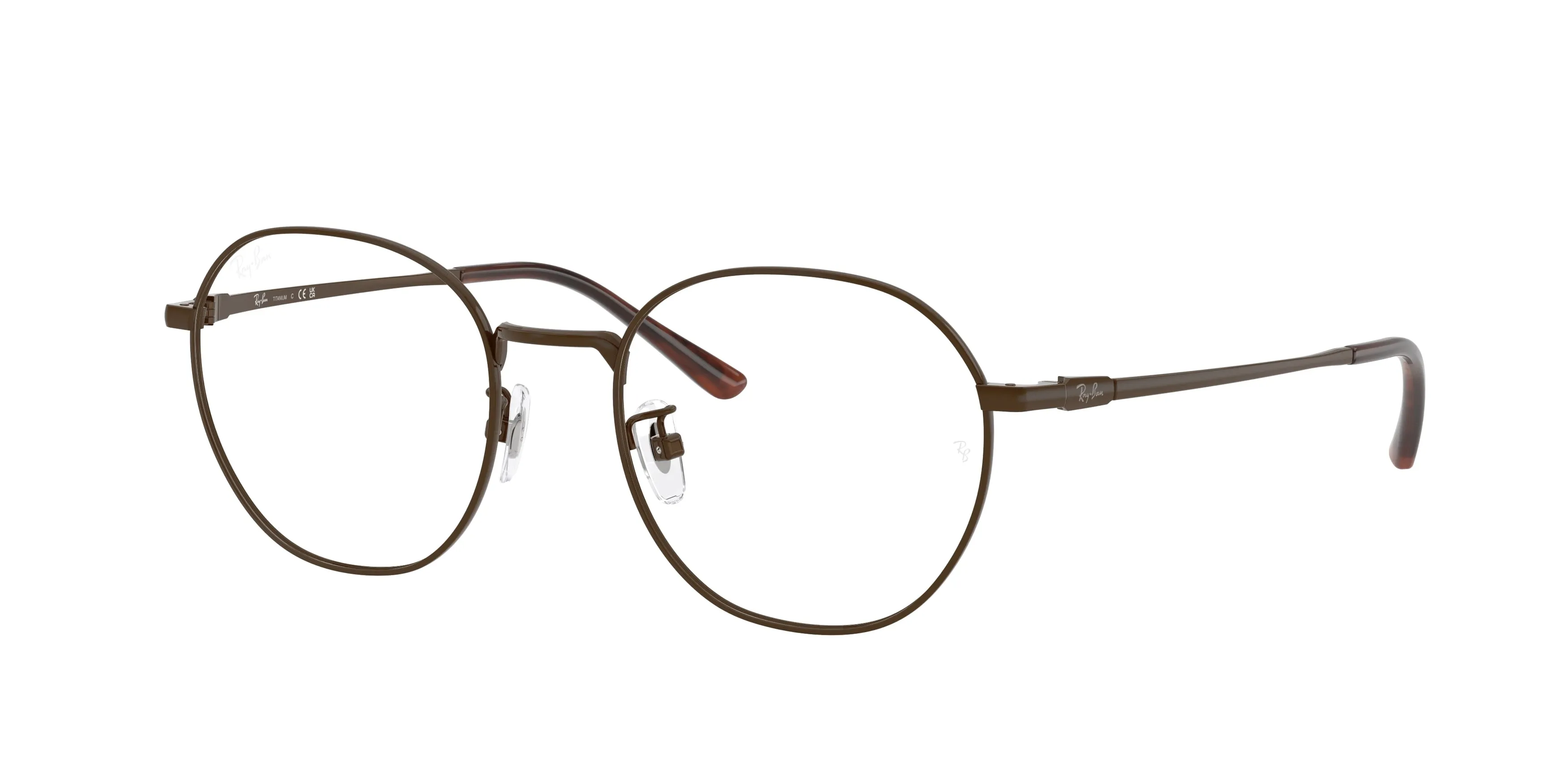 Ray - Ban RX8778D 1254 Montature da vista Titanio Marrone Trasparente Squadrata Normale - immagine 1
