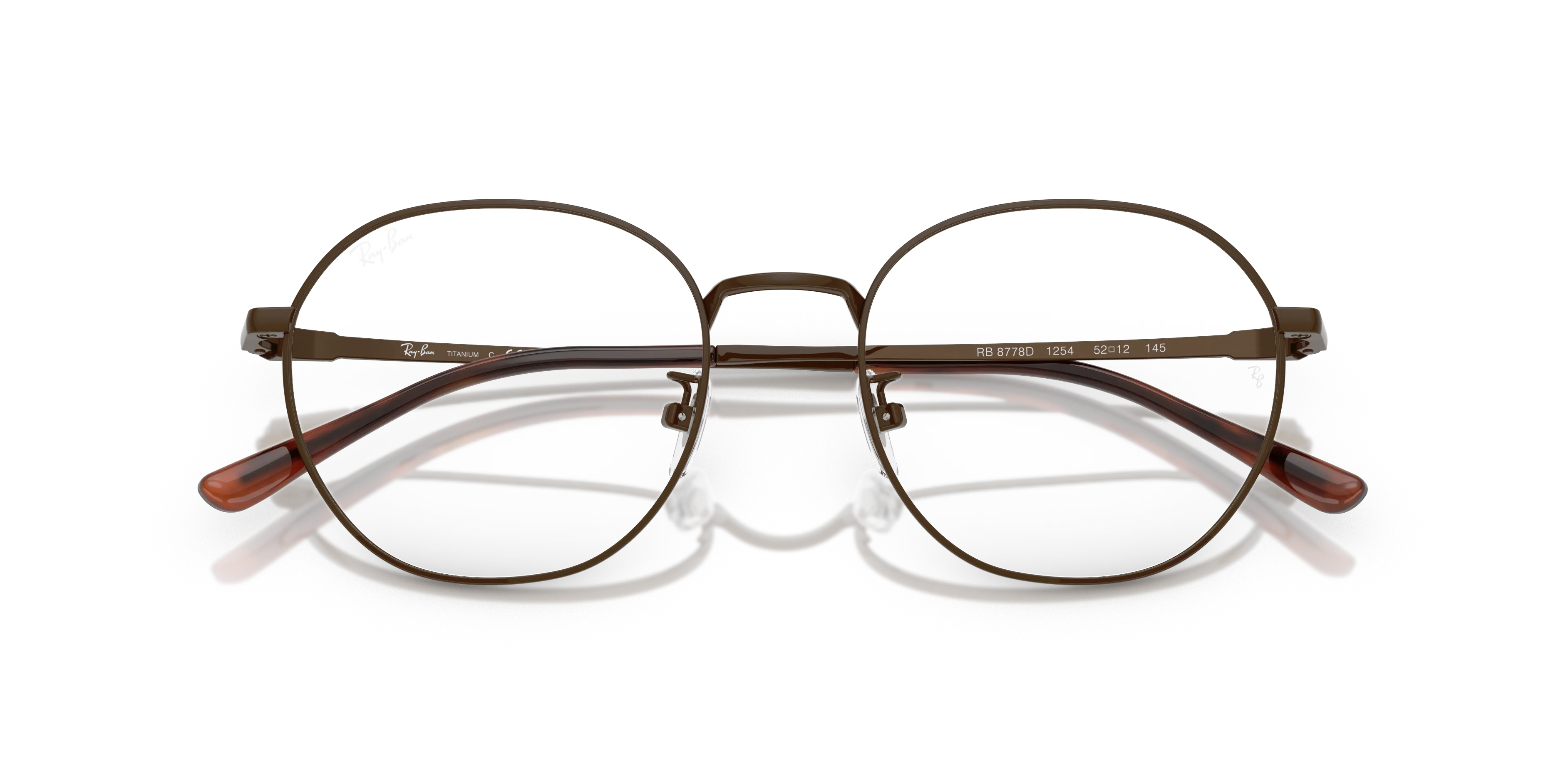 Ray - Ban RX8778D 1254 Montature da vista Titanio Marrone Trasparente Squadrata Normale - immagine 2