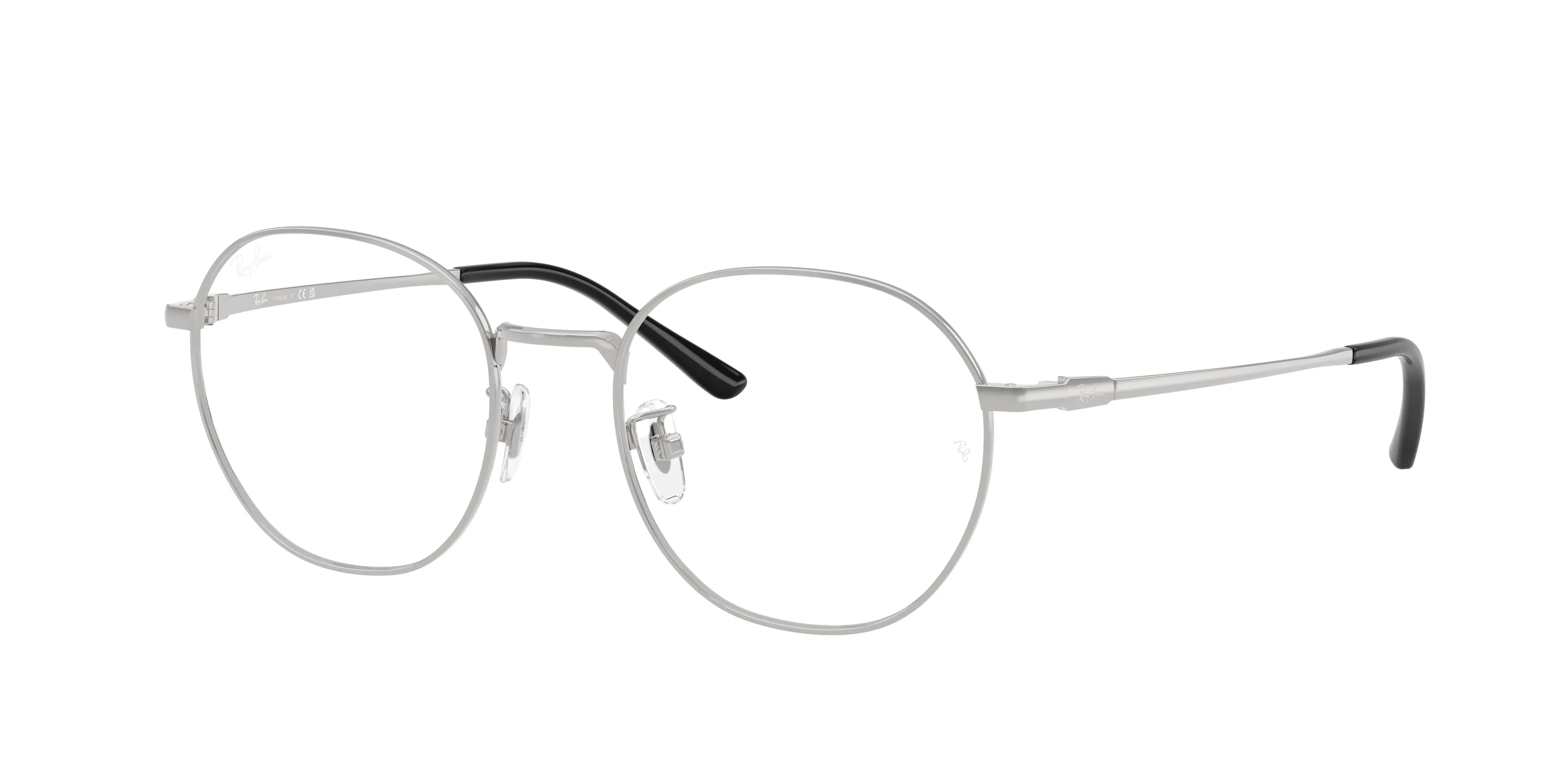 Ray - Ban RX8778D 1002 Montature da vista Titanio Argento Trasparente Squadrata Normale - immagine 1