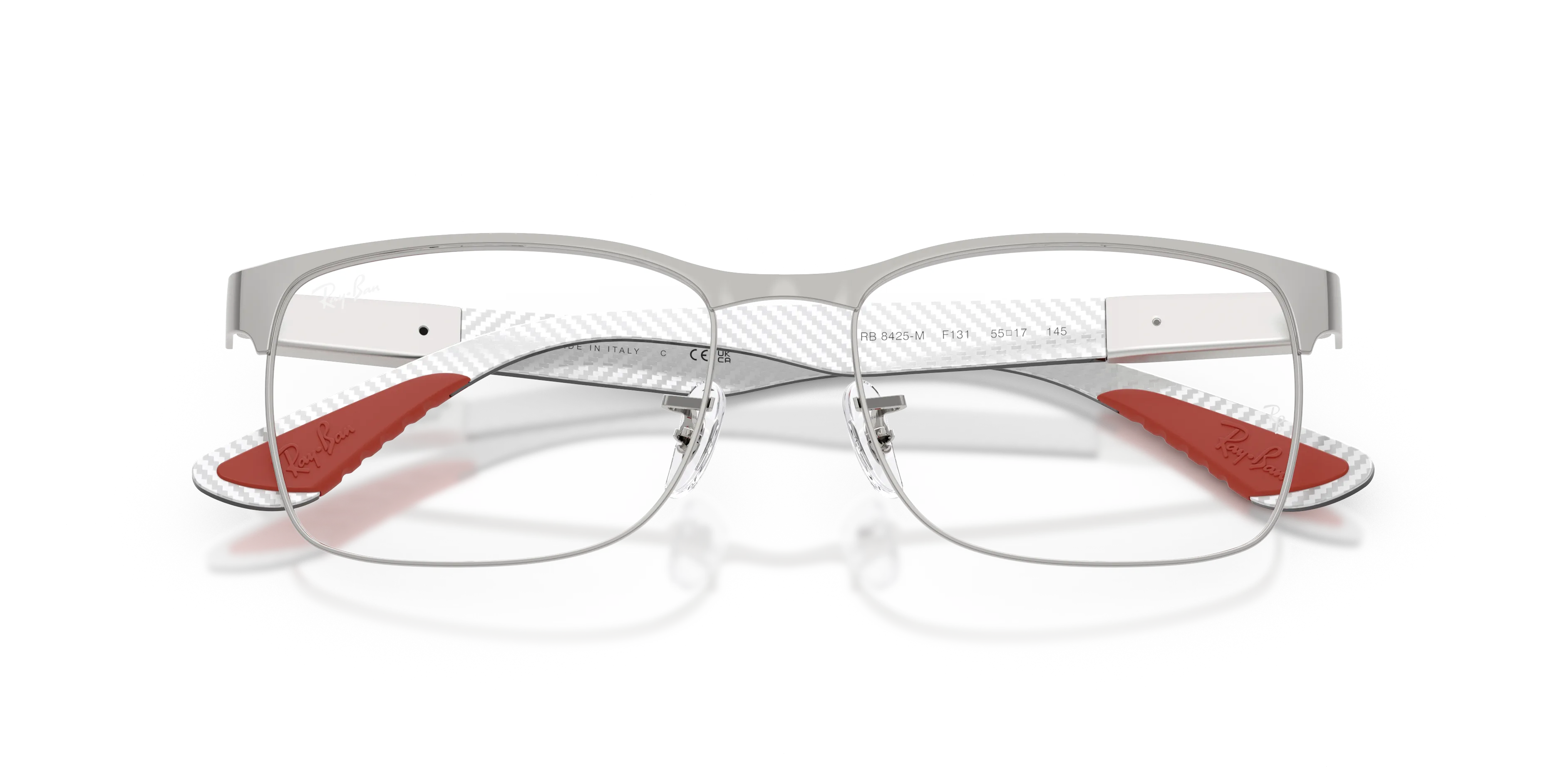 Ray - Ban RX8425M F131 Montature da vista Metallo Argento Trasparente Pillow Normale - immagine 2