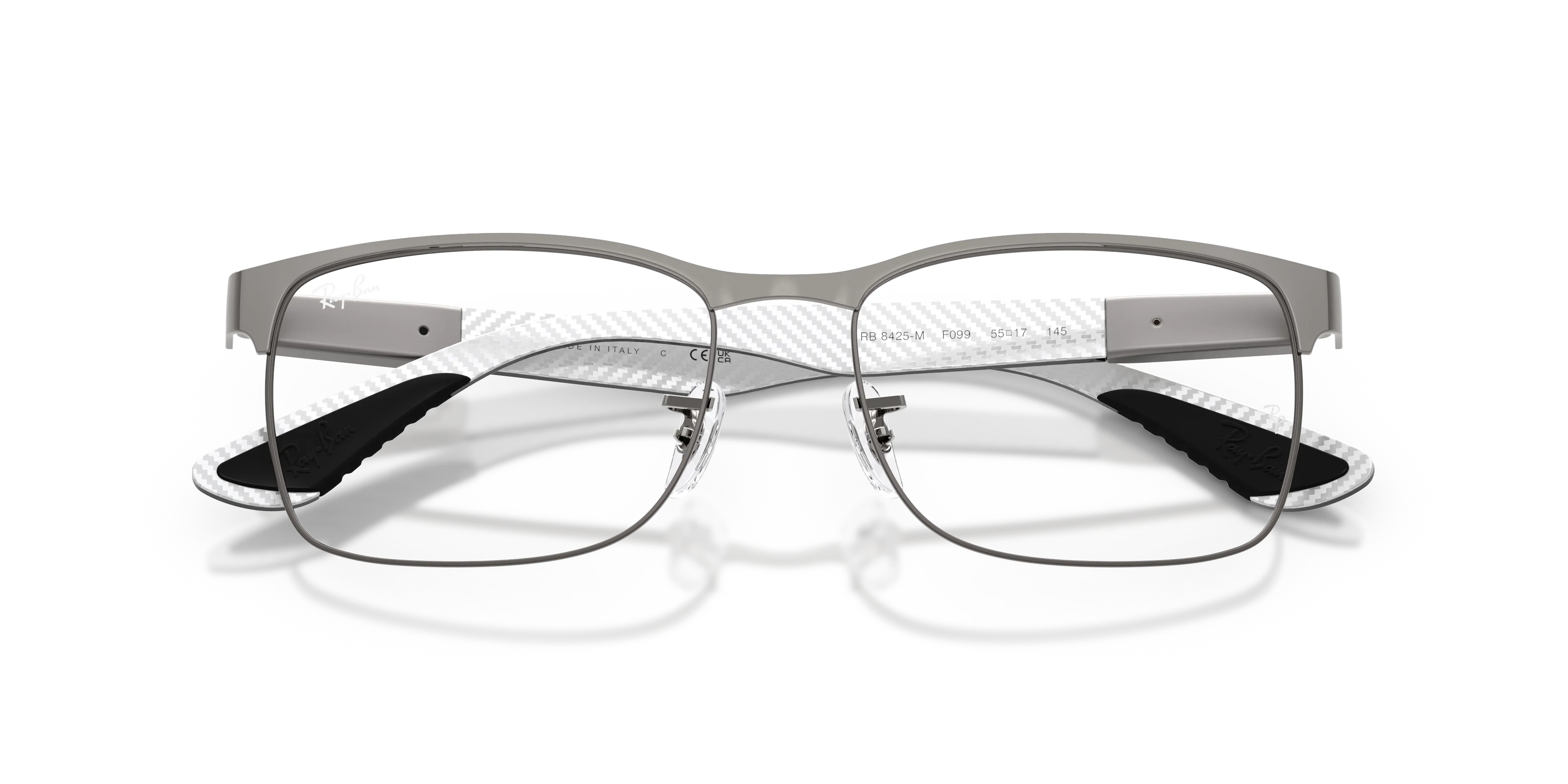 Ray - Ban RX8425M F099 Montature da vista Metallo Grigio Trasparente Pillow Normale - immagine 2