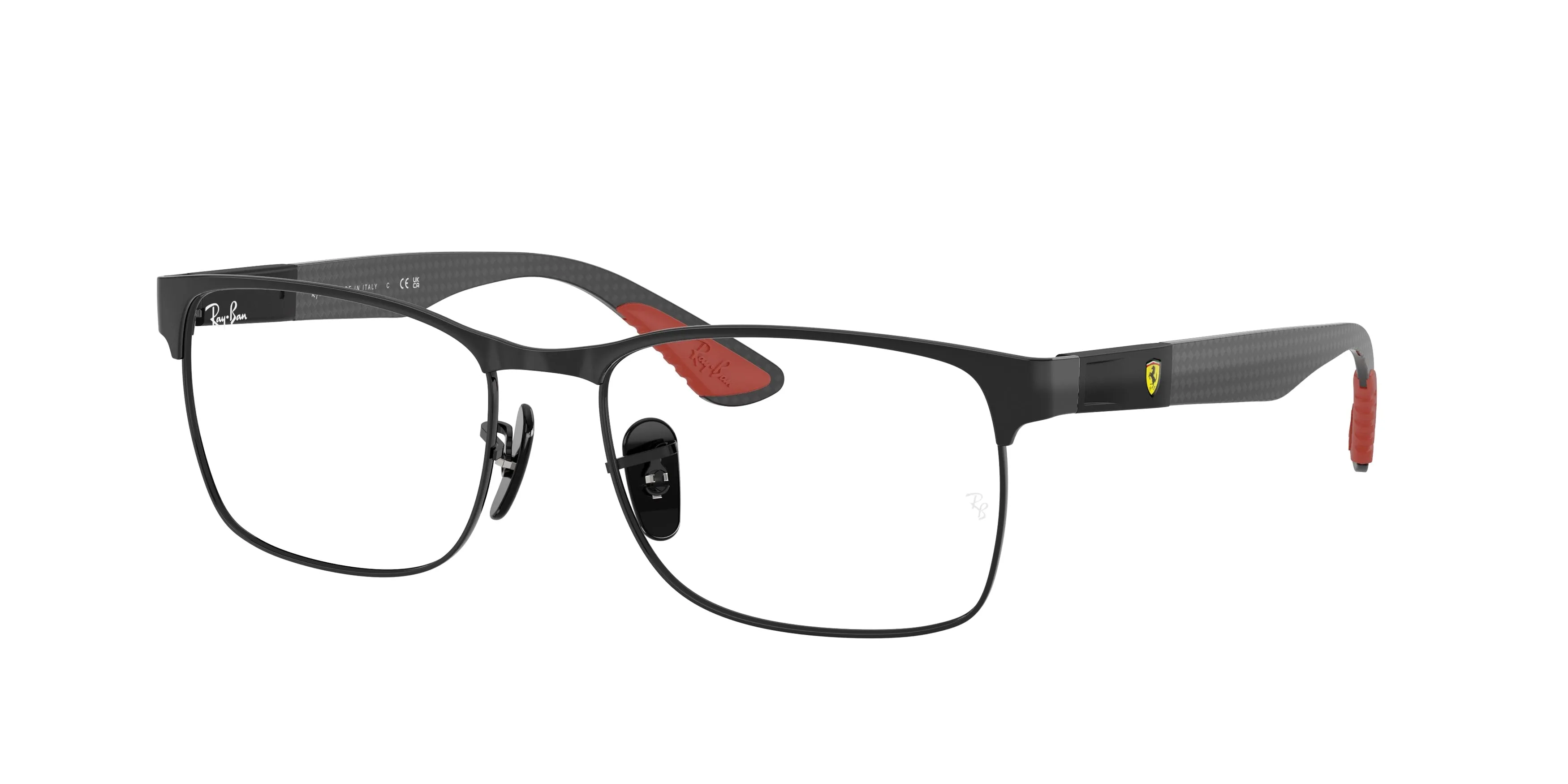 Ray - Ban RX8425M F002 Montature da vista Metallo Nero Trasparente Pillow Normale - immagine 1