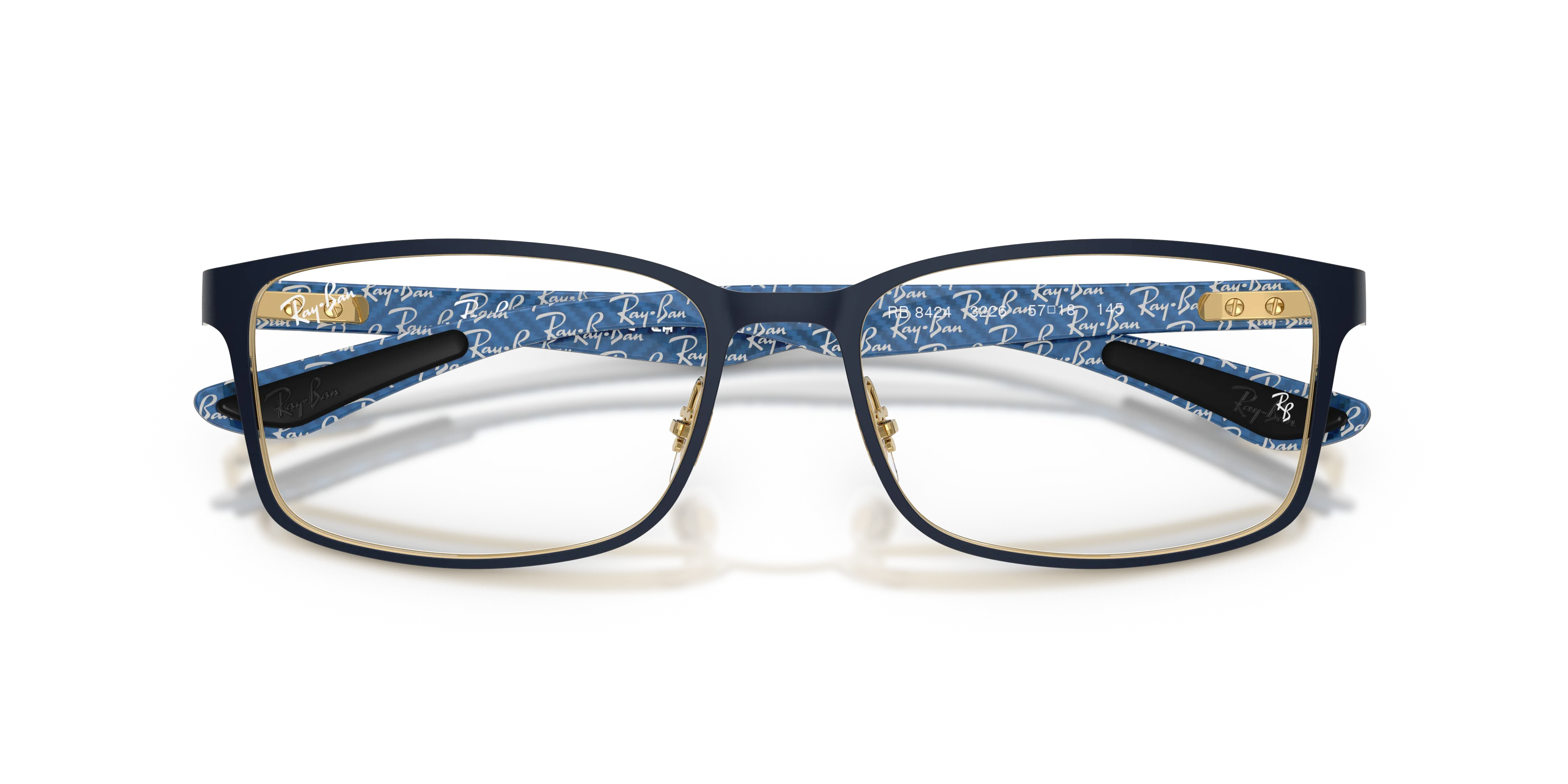 Ray - Ban RX8424 3226 Montature da vista Metallo Blu Trasparente Squadrata Normale - immagine 2