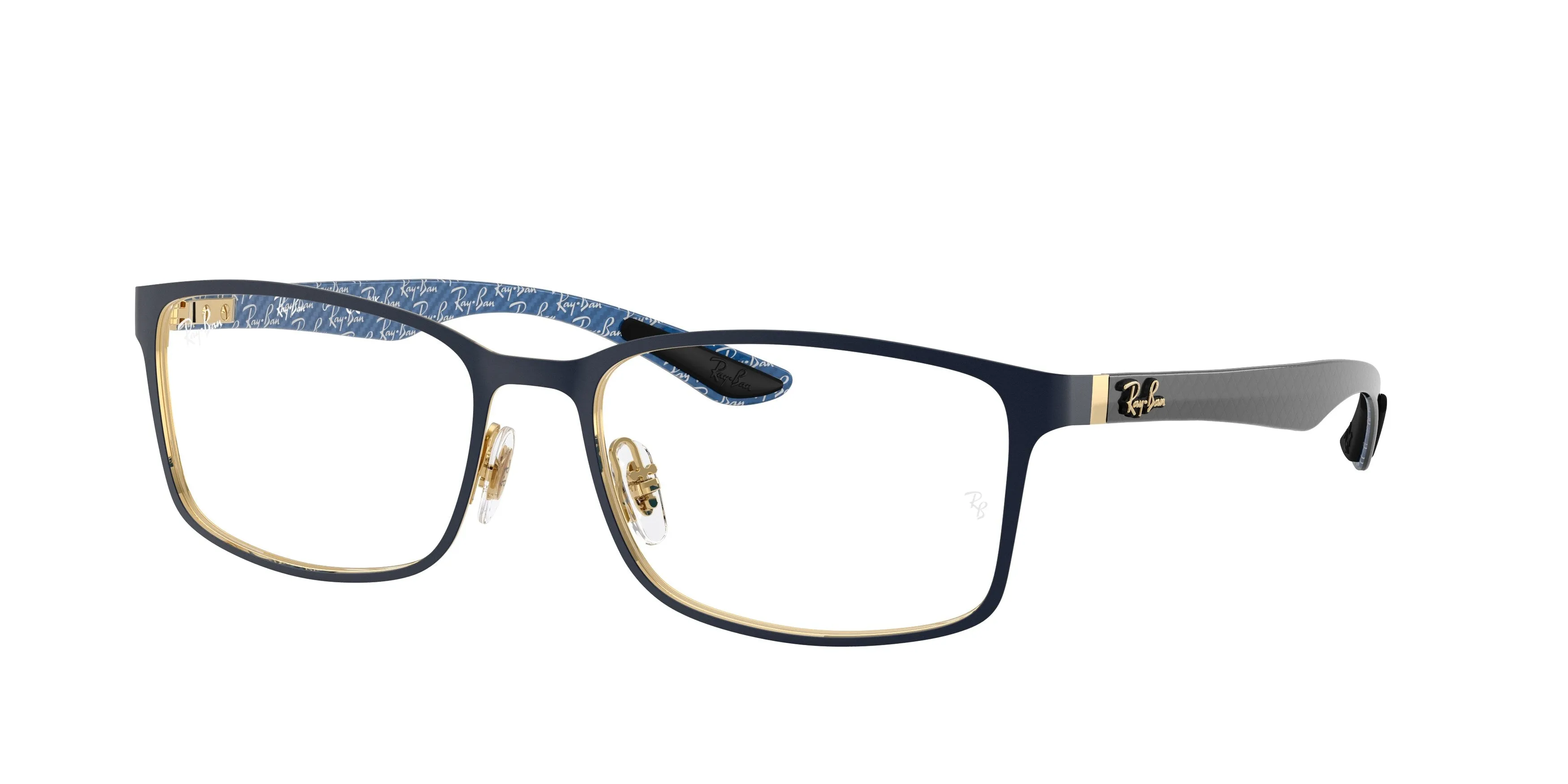 Ray - Ban RX8424 3226 Montature da vista Metallo Blu Trasparente Squadrata Normale - immagine 1