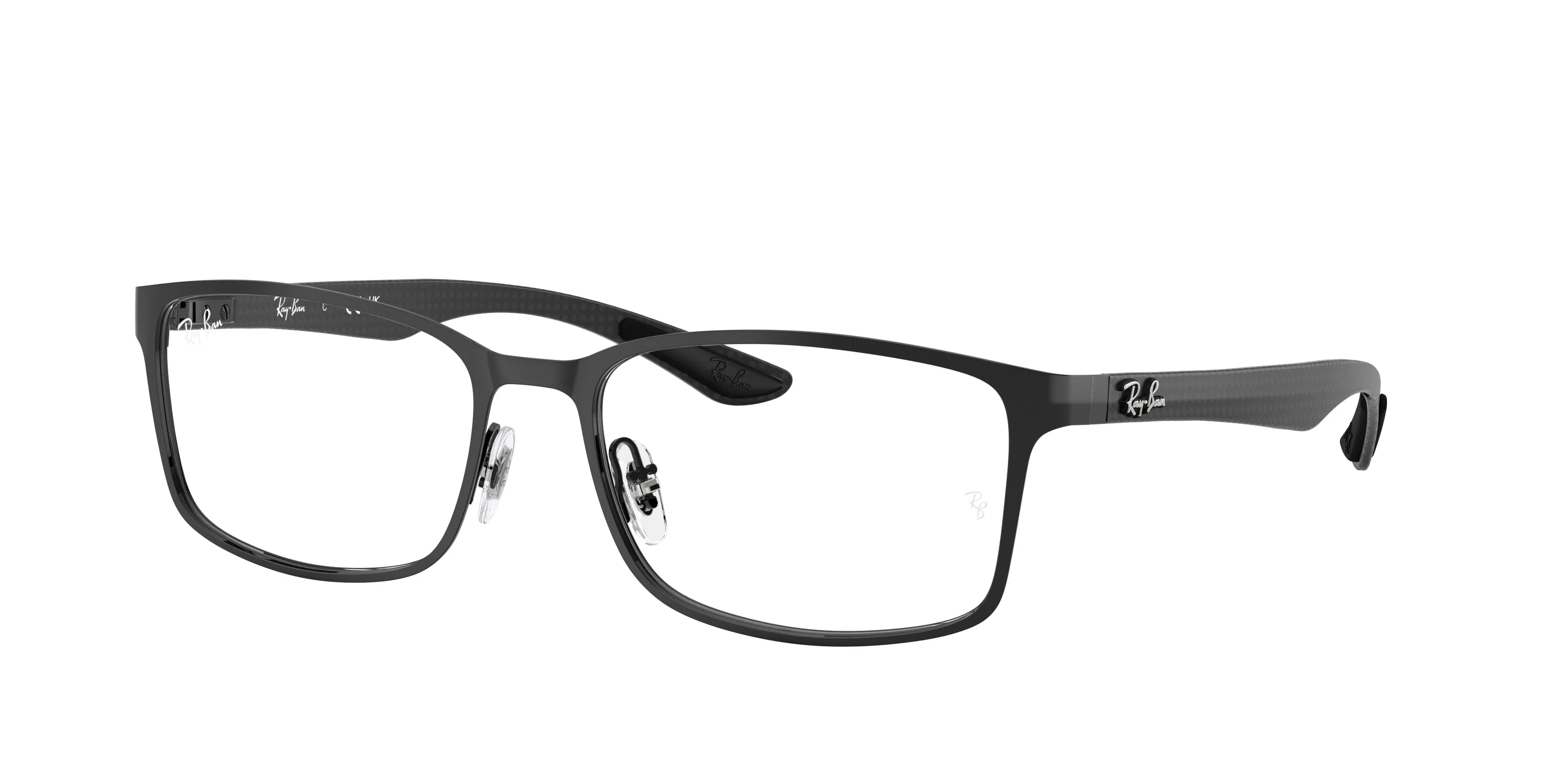 Ray - Ban RX8424 2509 Montature da vista Metallo Nero Trasparente Squadrata Normale - immagine 1