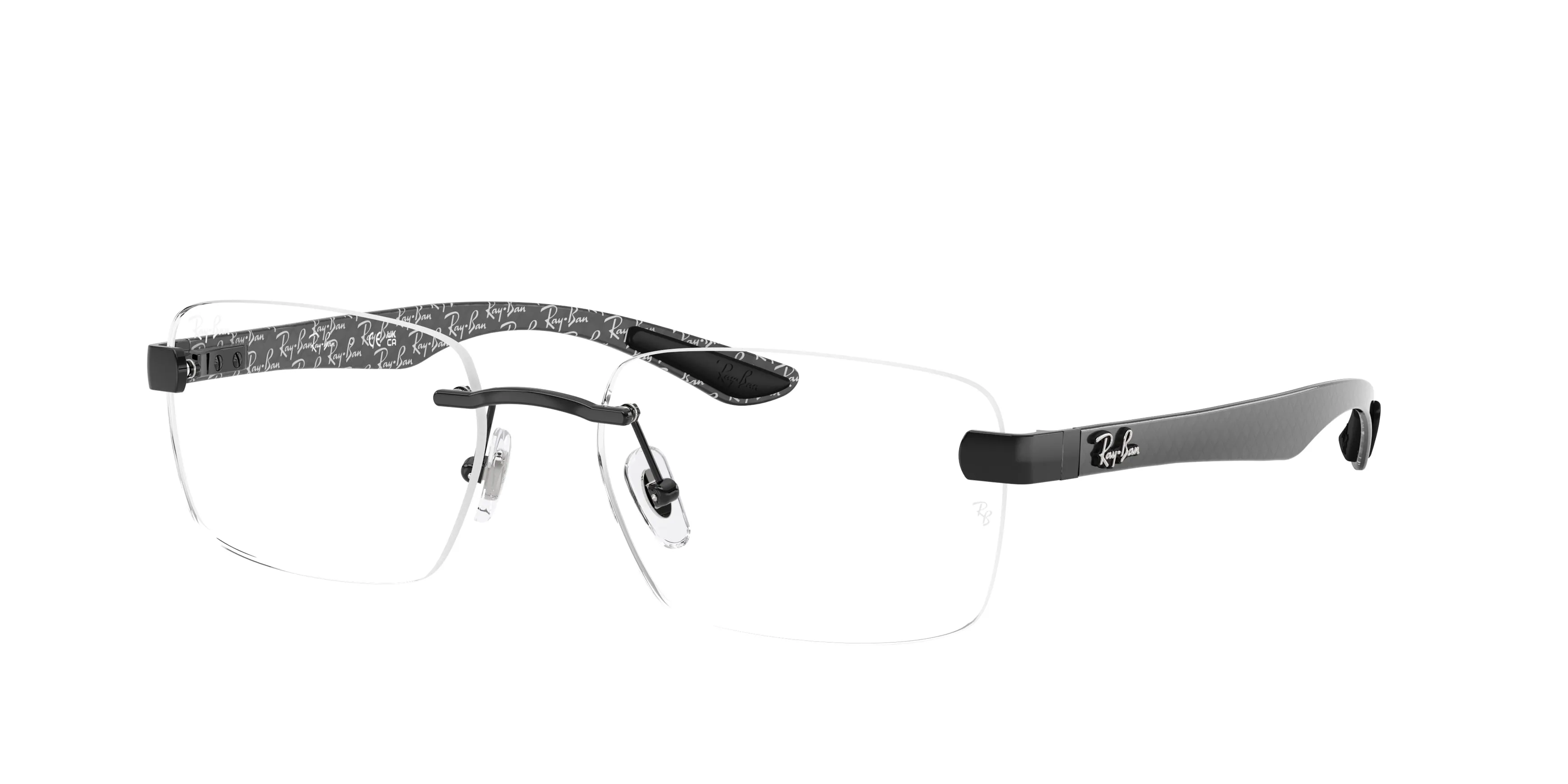 Ray - Ban RX8423 2509 Montature da vista Metallo Nero Trasparente Squadrata Normale - immagine 1