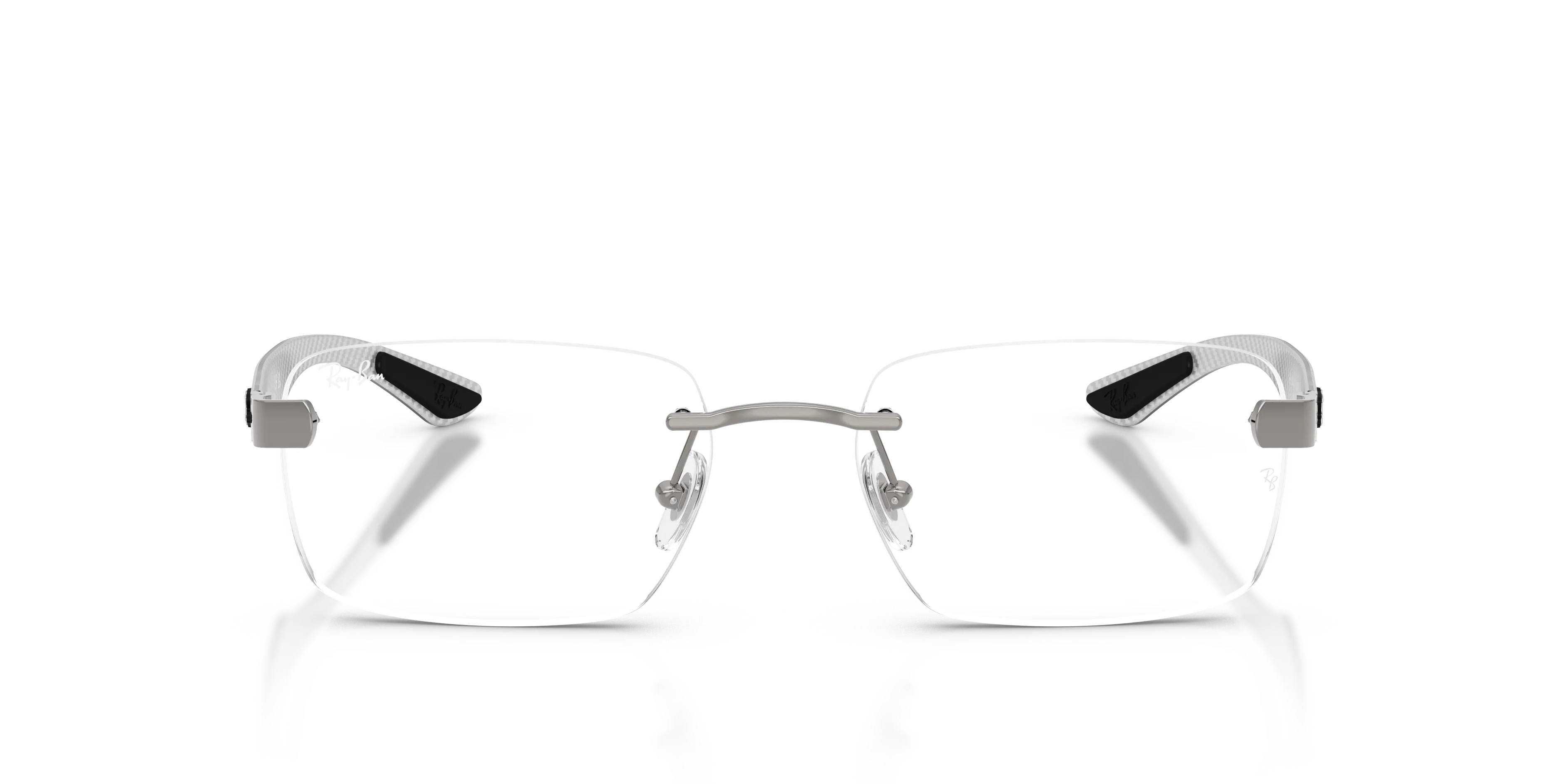Ray - Ban RX8423 2502 Montature da vista Metallo Grigio Trasparente Squadrata Normale - immagine 3