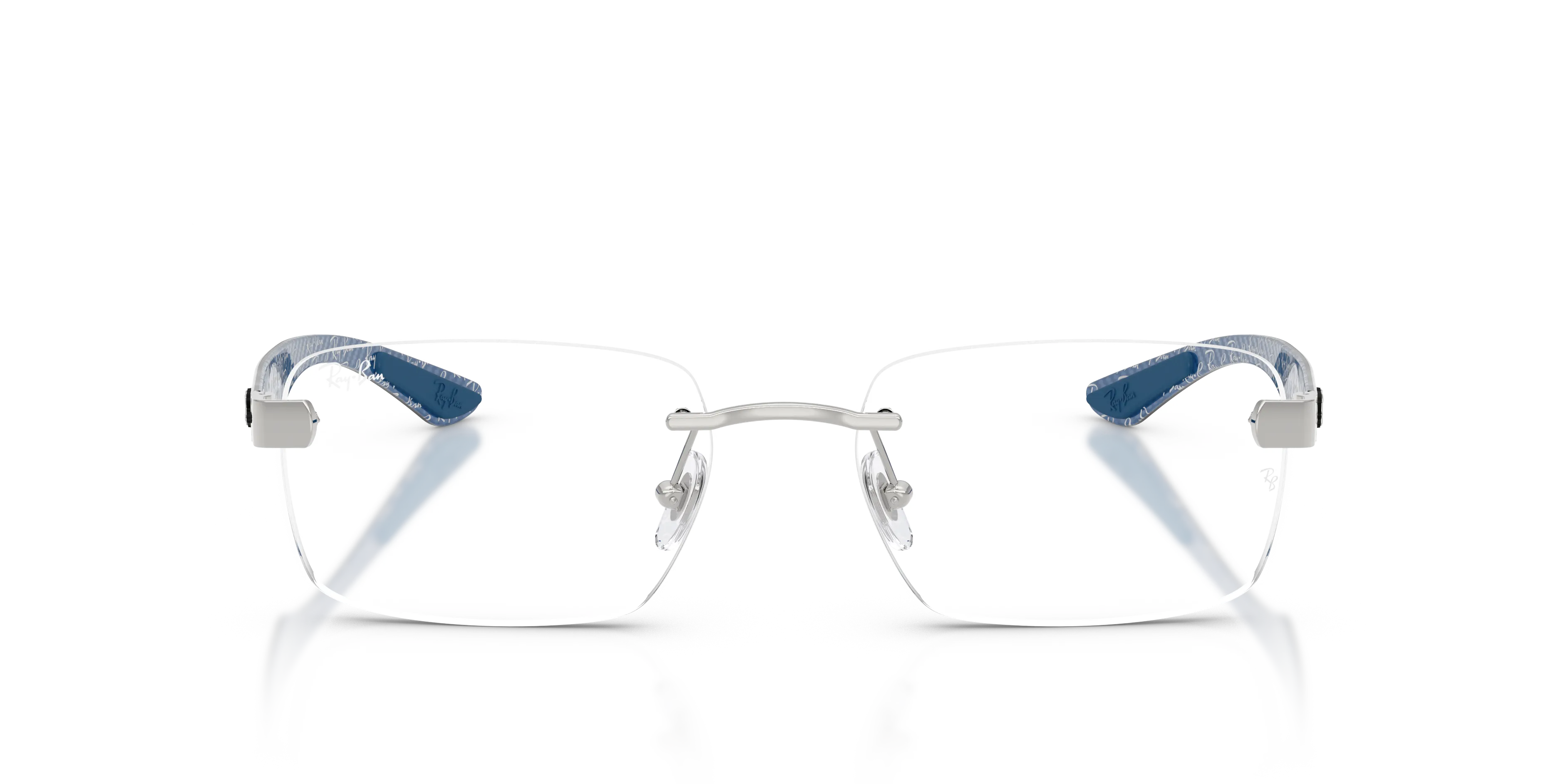 Ray - Ban RX8423 2501 Montature da vista Metallo Argento Trasparente Squadrata Normale - immagine 3