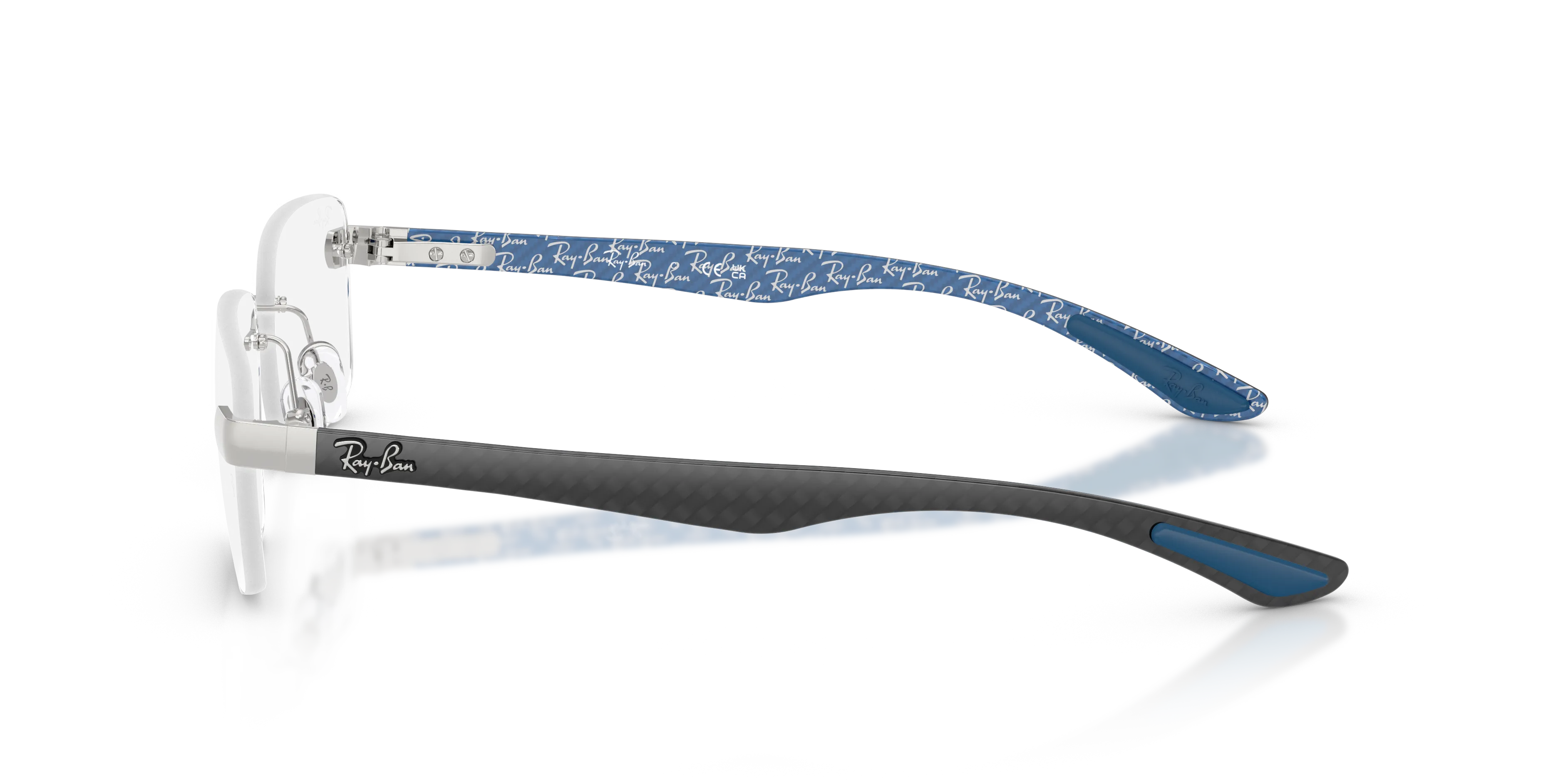 Ray - Ban RX8423 2501 Montature da vista Metallo Argento Trasparente Squadrata Normale - immagine 4