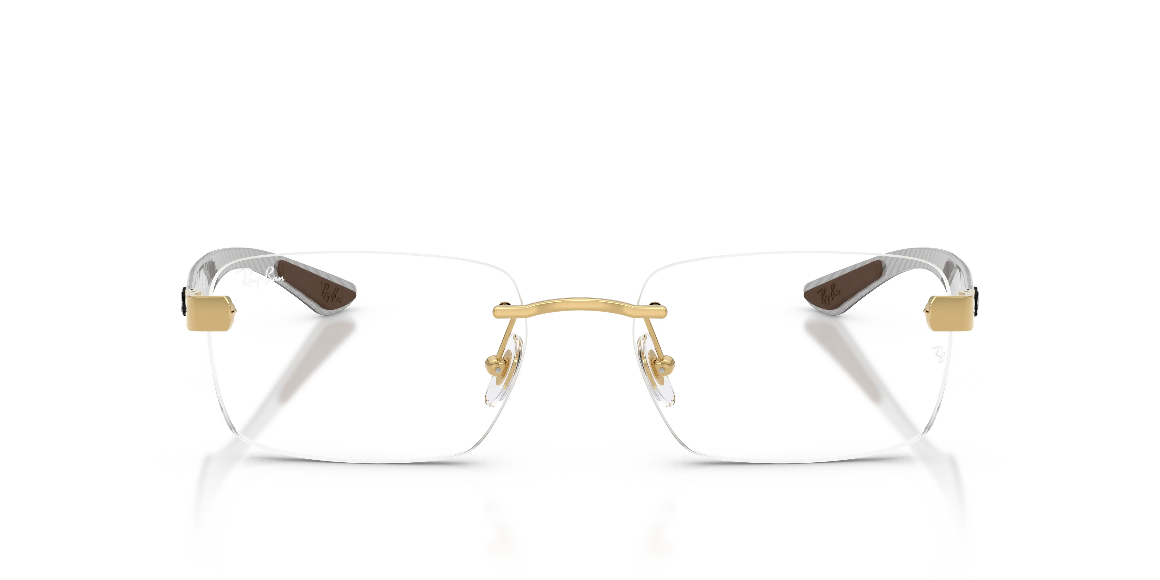 Ray - Ban RX8423 2500 Montature da vista Metallo Oro Trasparente Squadrata Normale - immagine 3
