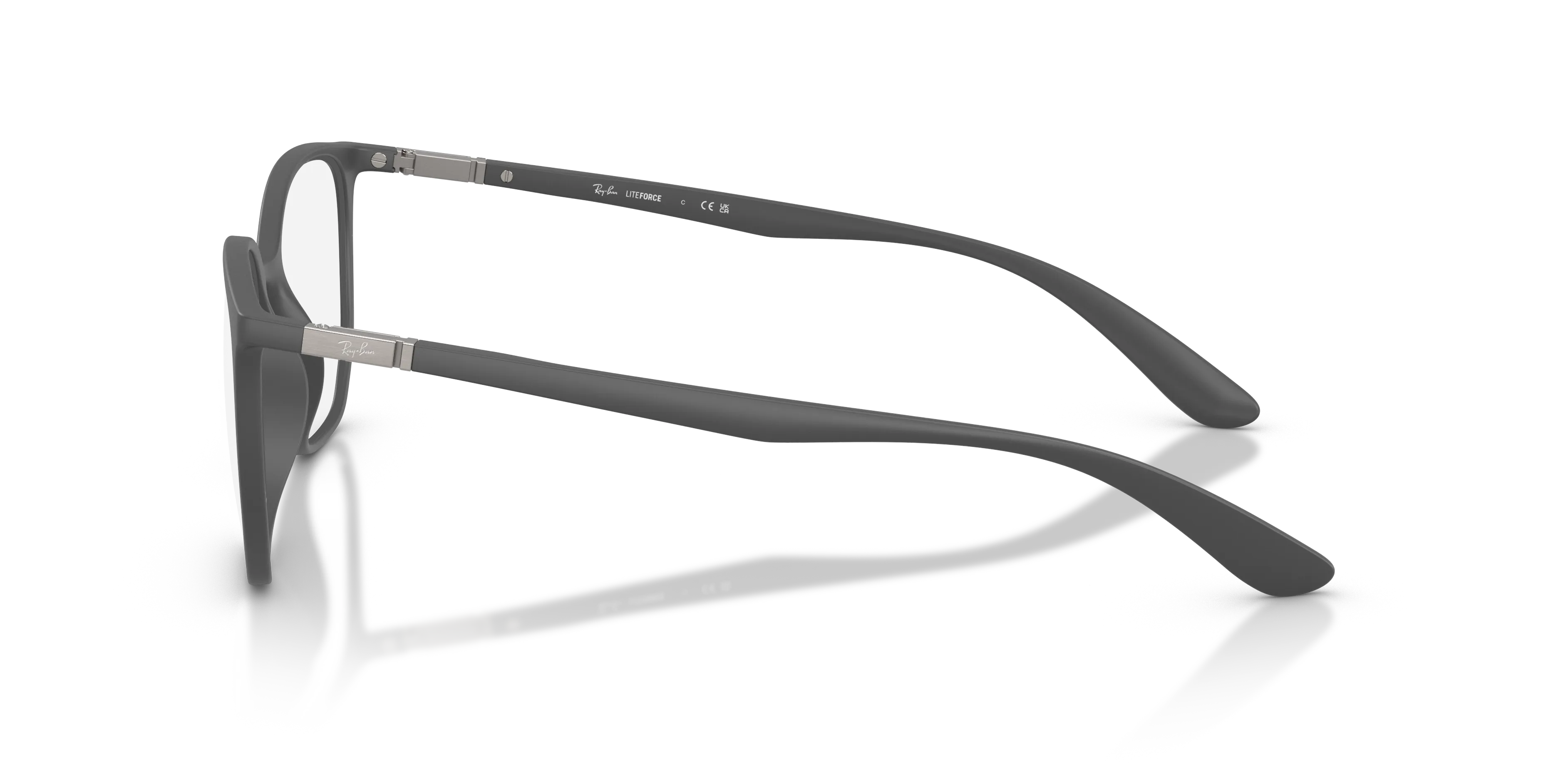 Ray - Ban RX7397 5521 Montature da vista Peek Grigio Trasparente Geometrica Normale - immagine 4