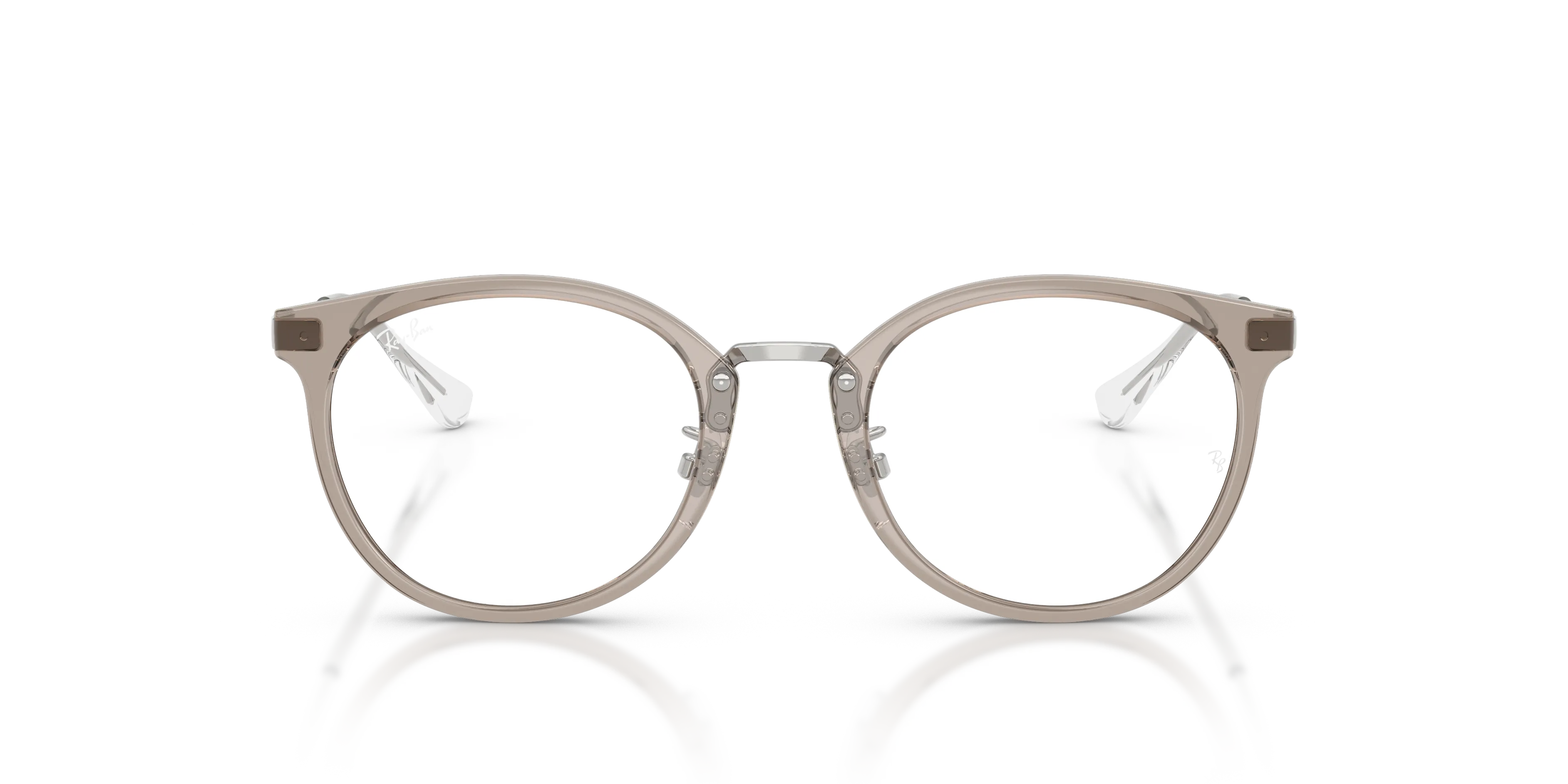 Ray - Ban RX7266D 8125 Montature da vista Nylon Grigio Trasparente Pantos Normale - immagine 3
