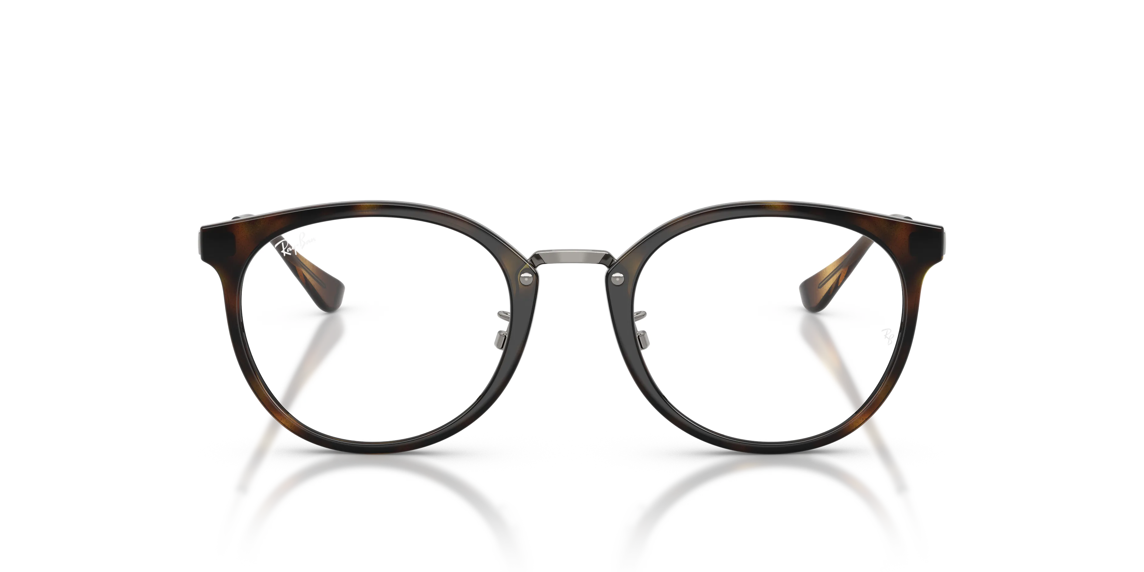 Ray - Ban RX7266D 2012 Montature da vista Nylon Tartaruga Trasparente Pantos Normale - immagine 3