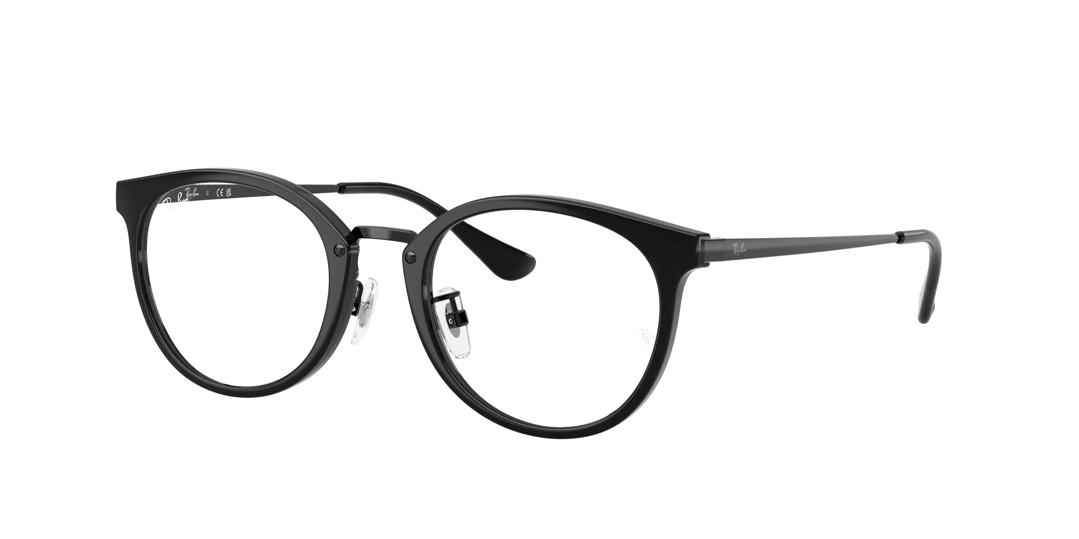 Ray - Ban RX7266D 2000 Montature da vista Nylon Nero Trasparente Pantos Normale - immagine 1