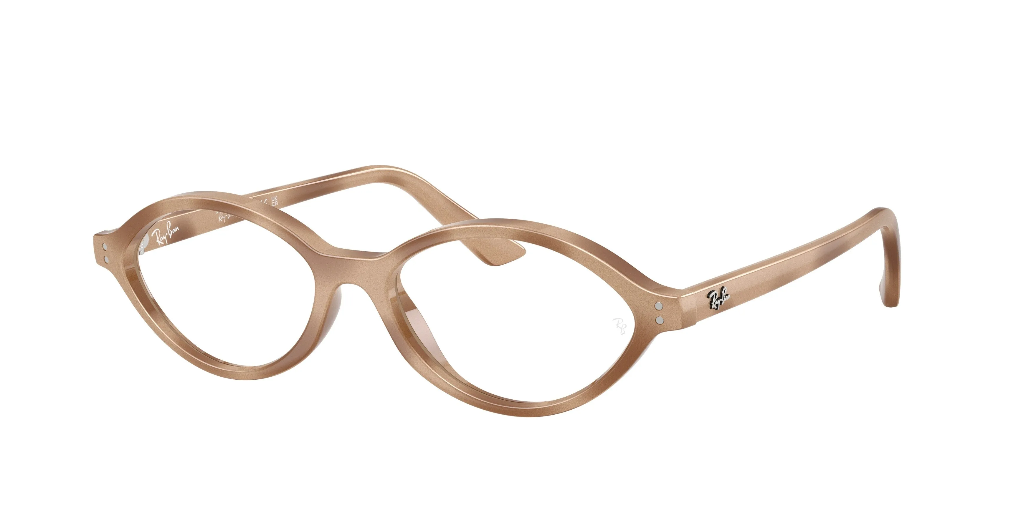 Ray - Ban RX7265 8491 Montature da vista Iniettato Tartaruga Trasparente Geometrica Normale - immagine 1