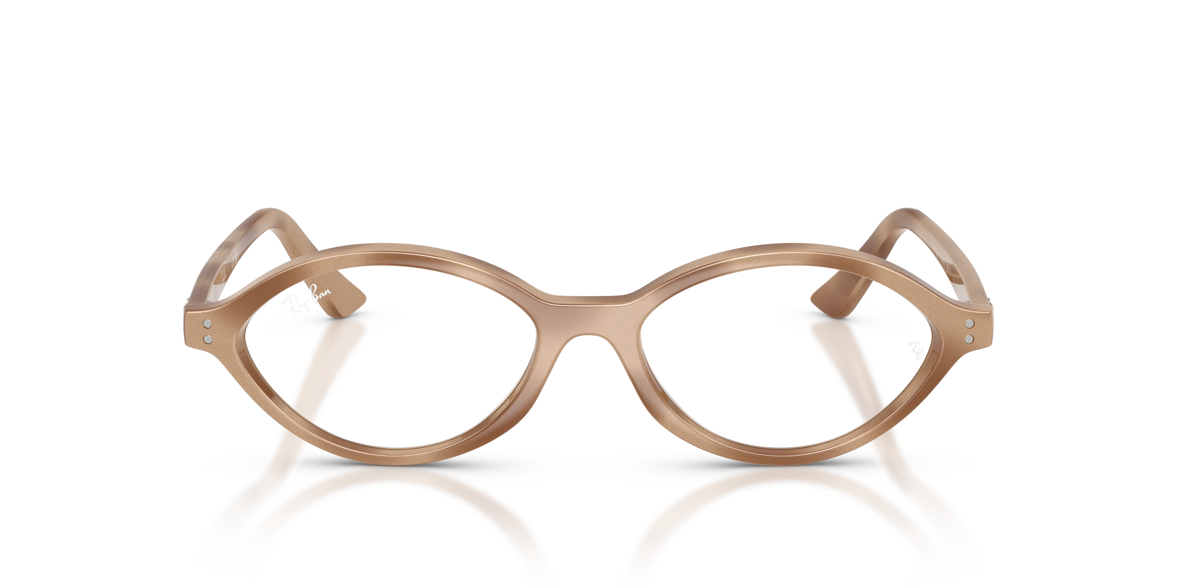 Ray - Ban RX7265 8491 Montature da vista Iniettato Tartaruga Trasparente Geometrica Normale - immagine 3