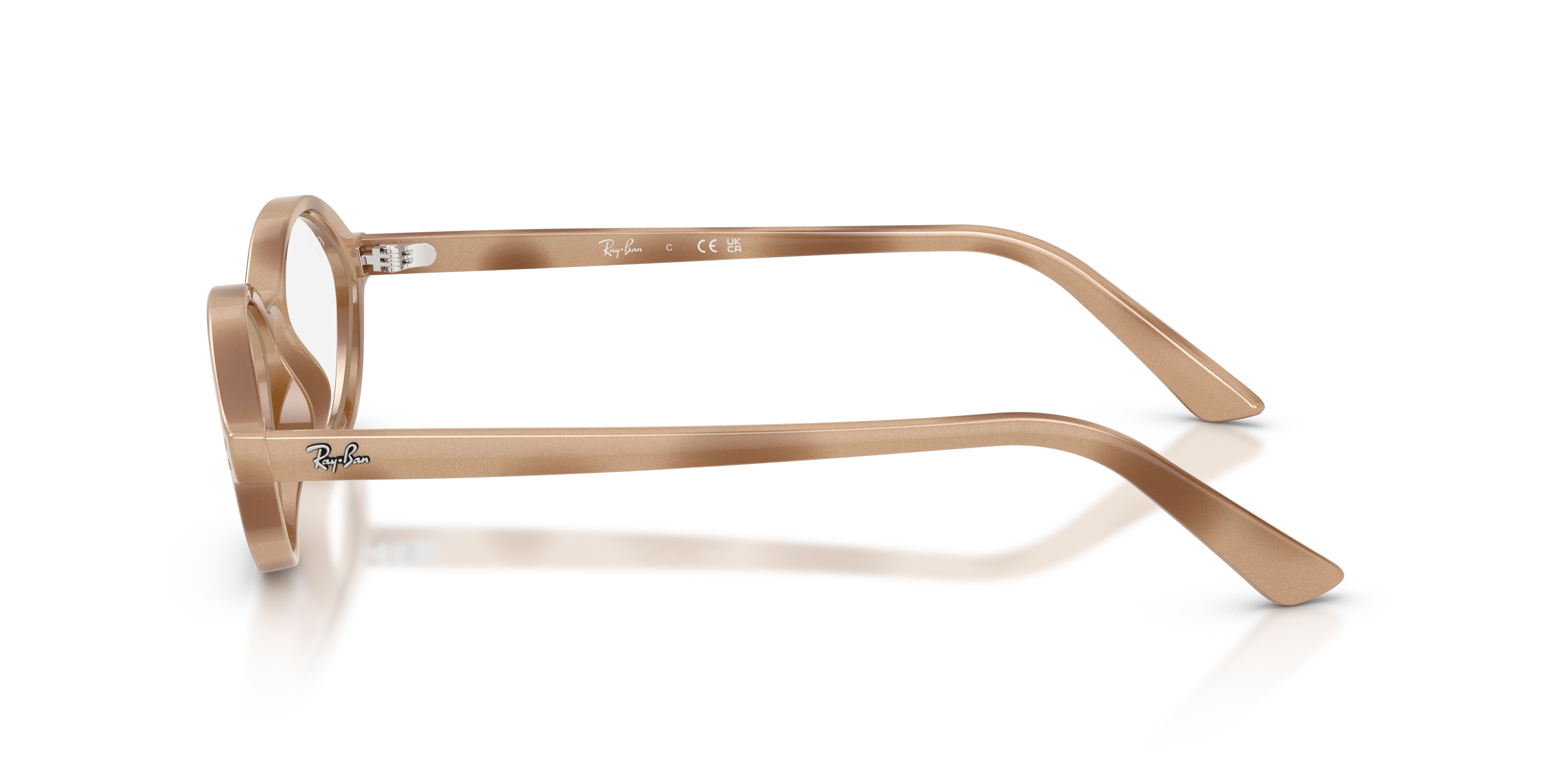 Ray - Ban RX7265 8491 Montature da vista Iniettato Tartaruga Trasparente Geometrica Normale - immagine 4