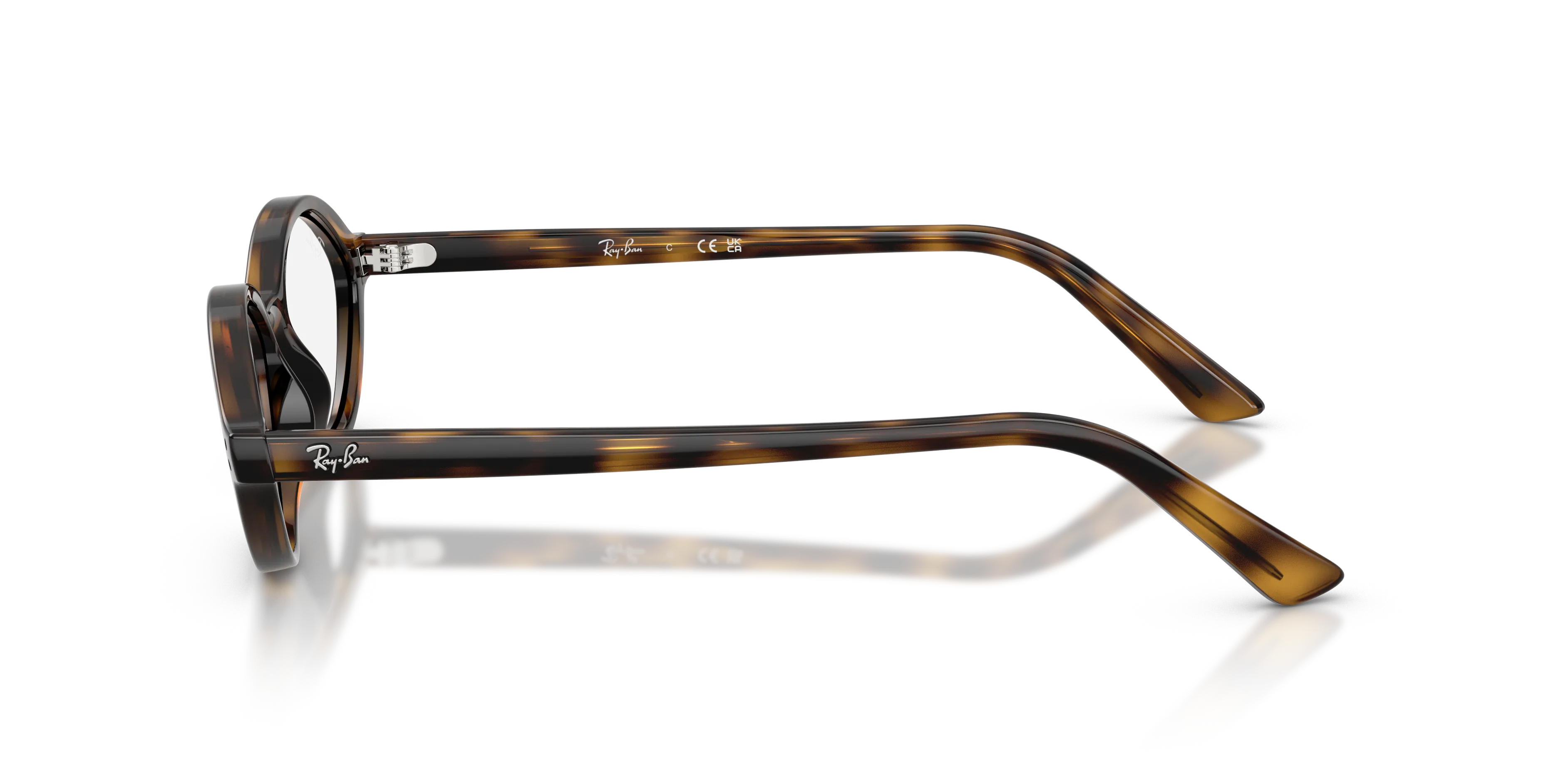 Ray - Ban RX7265 8320 Montature da vista Iniettato Tartaruga Trasparente Geometrica Normale - immagine 4