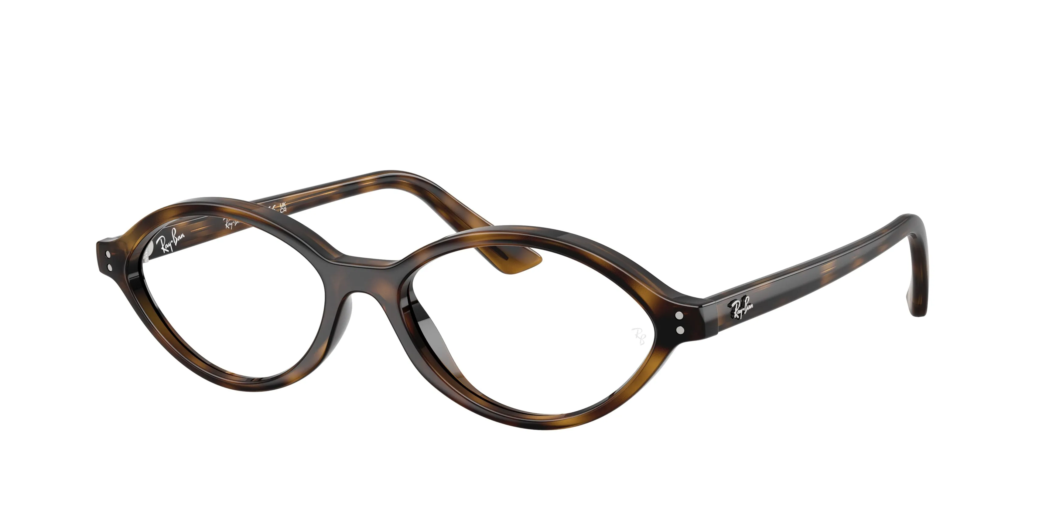 Ray - Ban RX7265 8320 Montature da vista Iniettato Tartaruga Trasparente Geometrica Normale - immagine 1