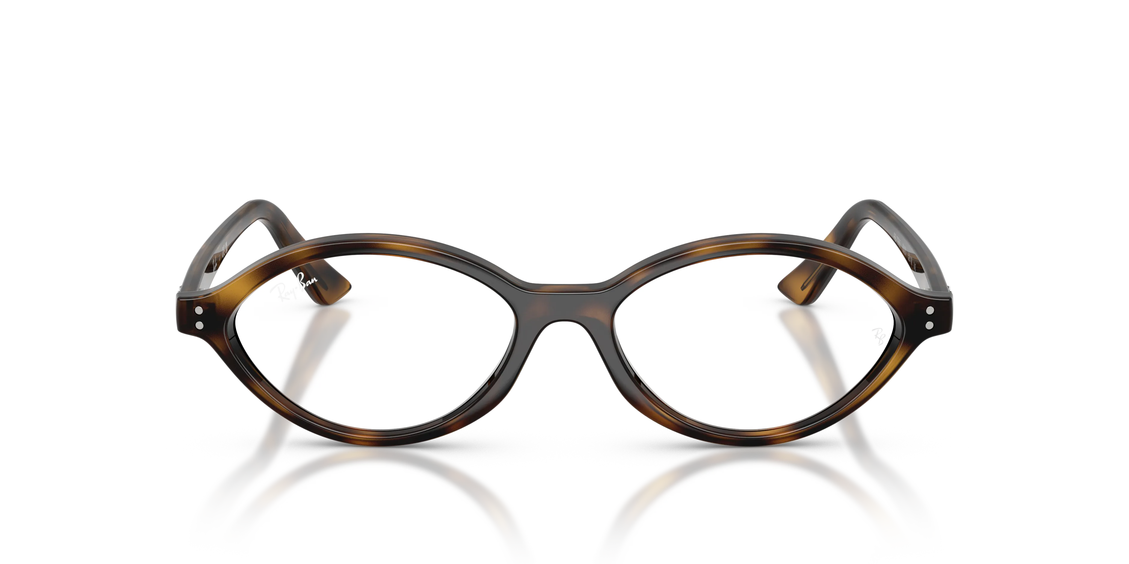 Ray - Ban RX7265 8320 Montature da vista Iniettato Tartaruga Trasparente Geometrica Normale - immagine 3