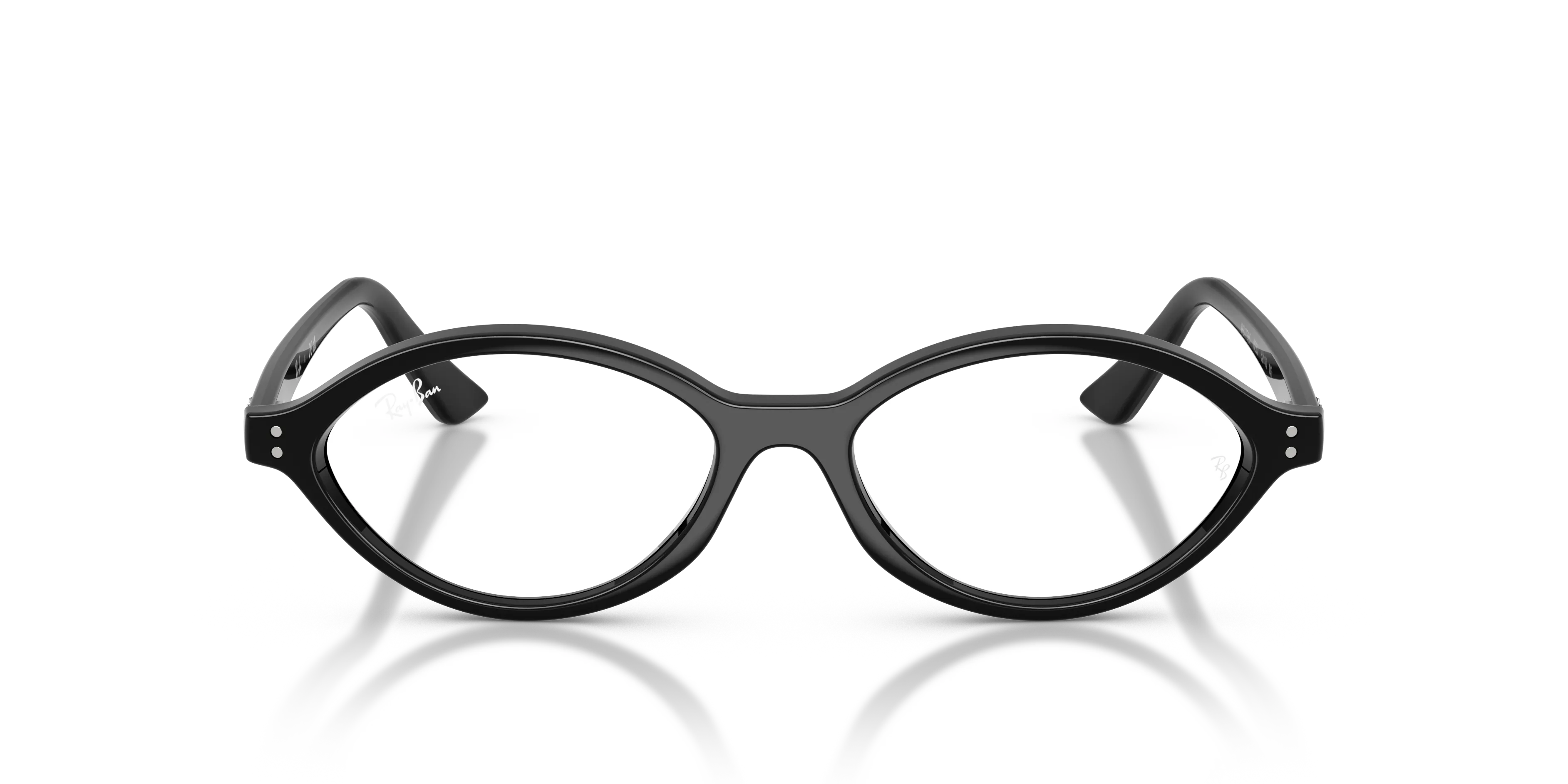 Ray - Ban RX7265 8260 Montature da vista Iniettato Nero Trasparente Geometrica Normale - immagine 3