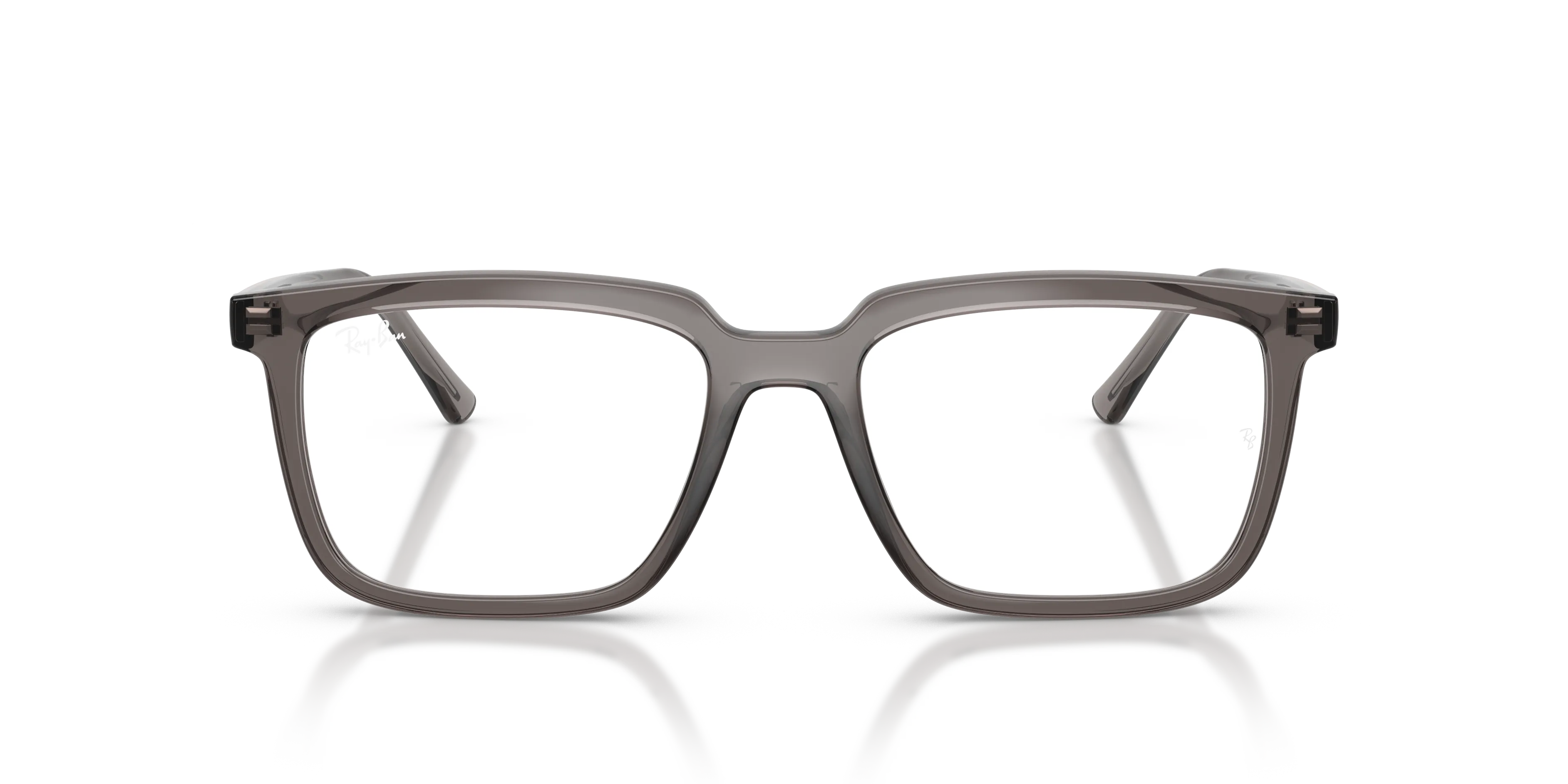 Ray - Ban RX7239 ALAIN 8506 Montature da vista Acetato Grigio Trasparente Squadrata Normale - immagine 3