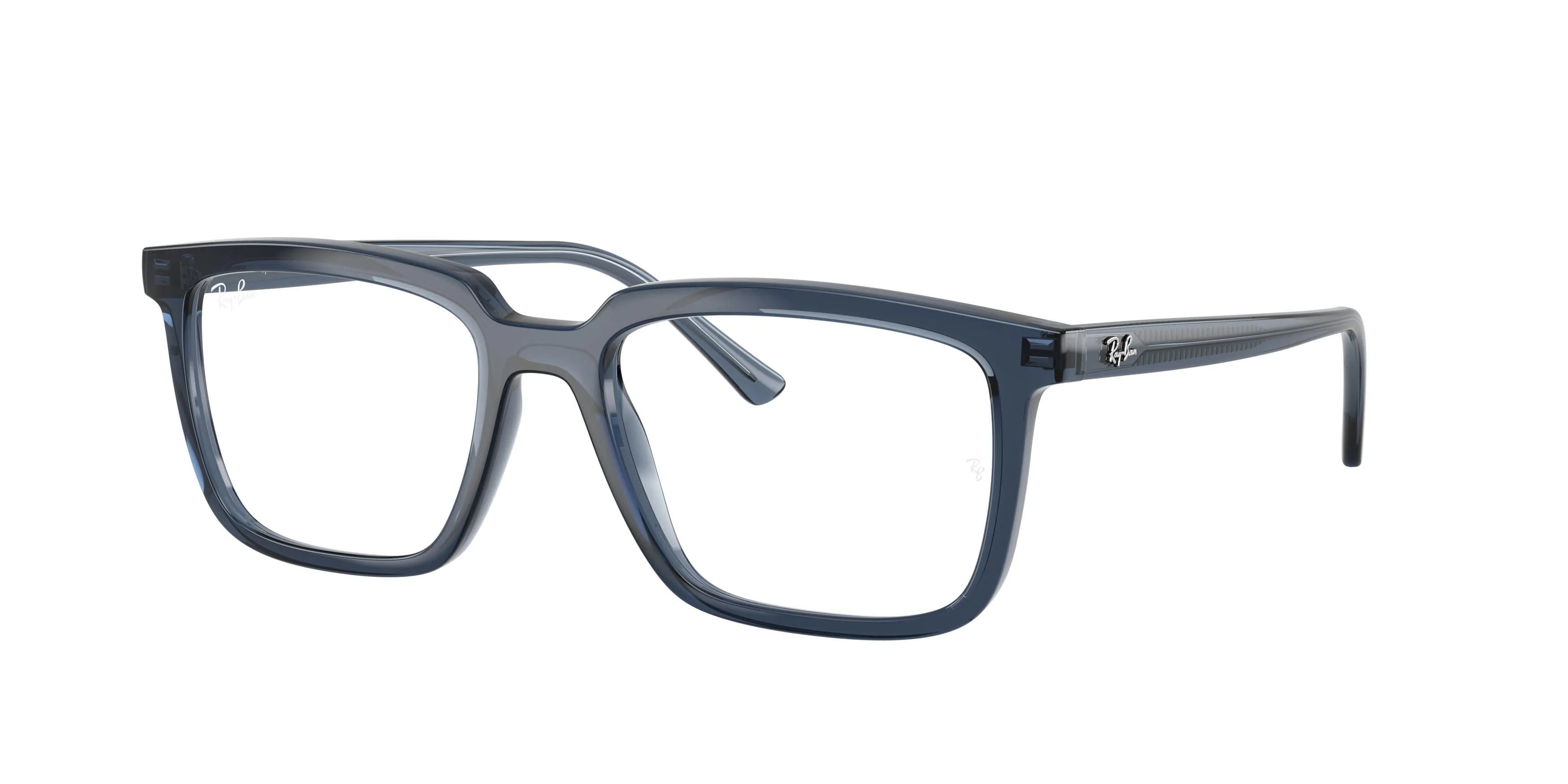 Ray - Ban RX7239 ALAIN 8223 Montature da vista Acetato Blu Trasparente Squadrata Normale - immagine 1