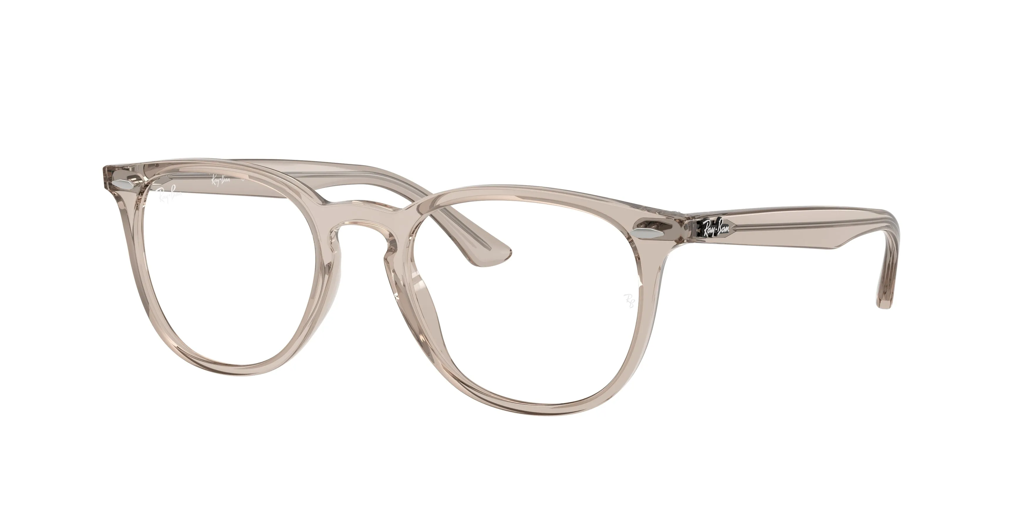 Ray - Ban RX7159 8449 Montature da vista Acetato Marrone Trasparente Pantos Normale - immagine 1