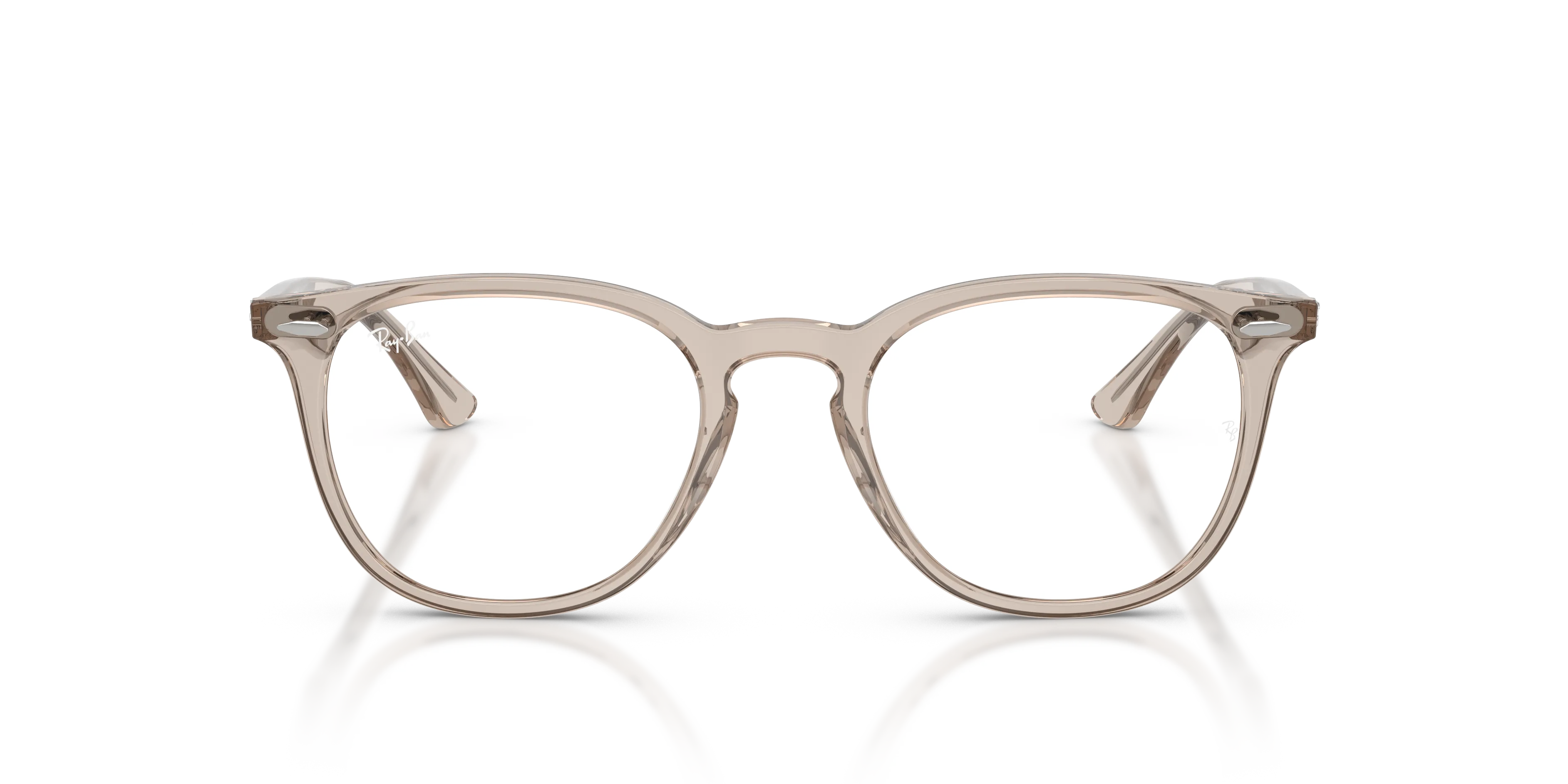 Ray - Ban RX7159 8449 Montature da vista Acetato Marrone Trasparente Pantos Normale - immagine 3