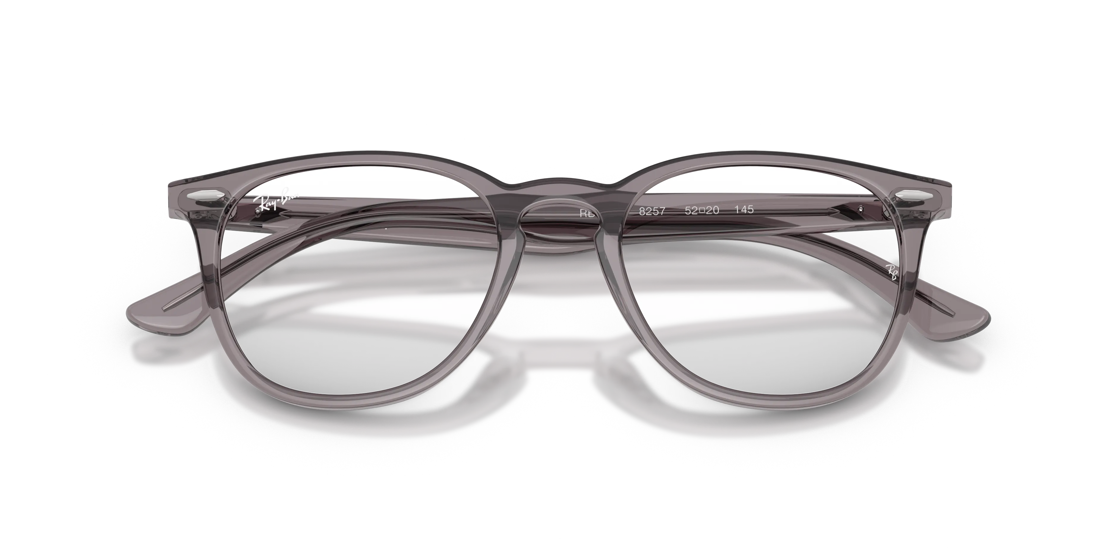 Ray - Ban RX7159 8257 Montature da vista Acetato Grigio Trasparente Pantos Normale - immagine 2