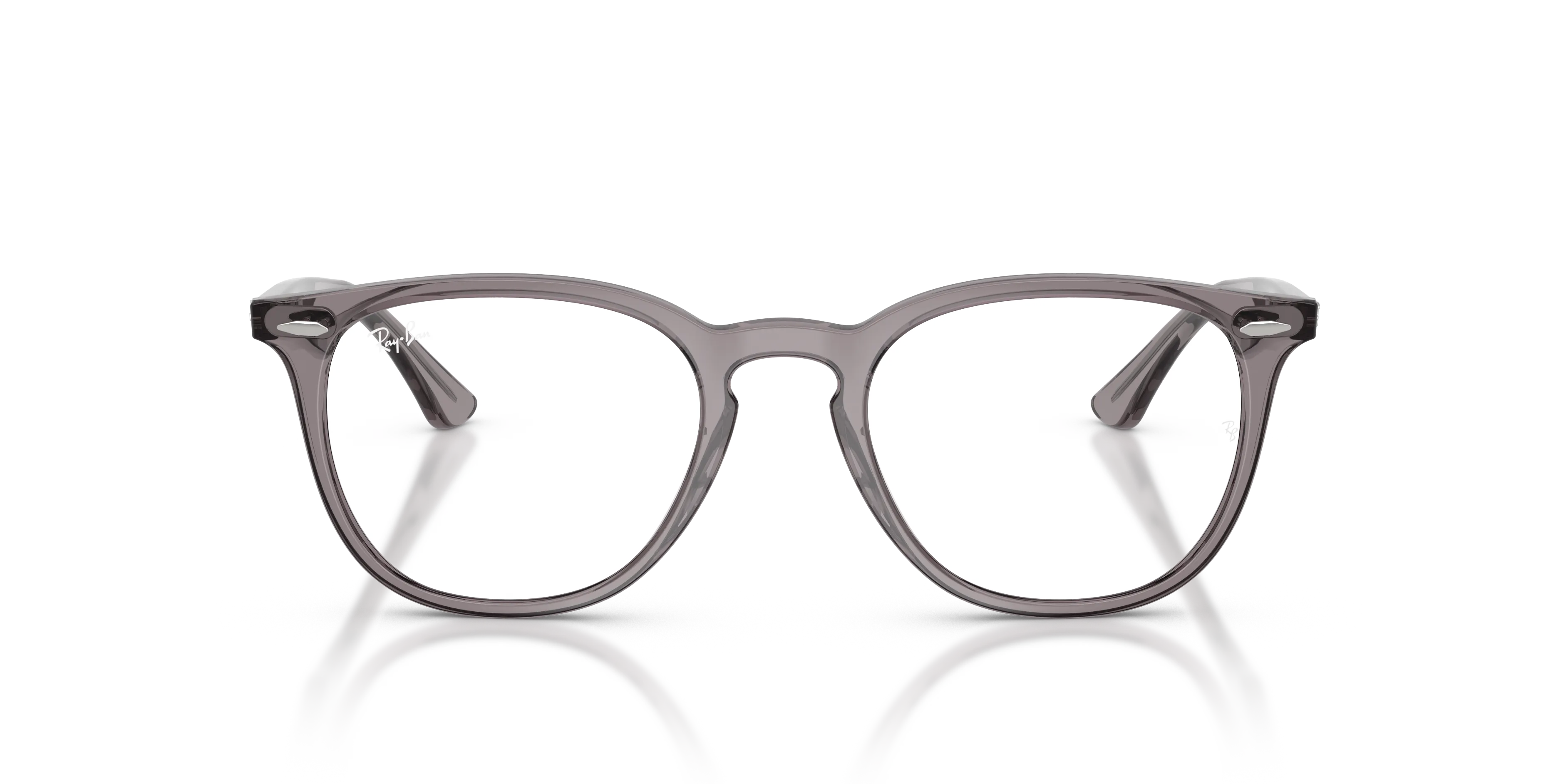 Ray - Ban RX7159 8257 Montature da vista Acetato Grigio Trasparente Pantos Normale - immagine 3