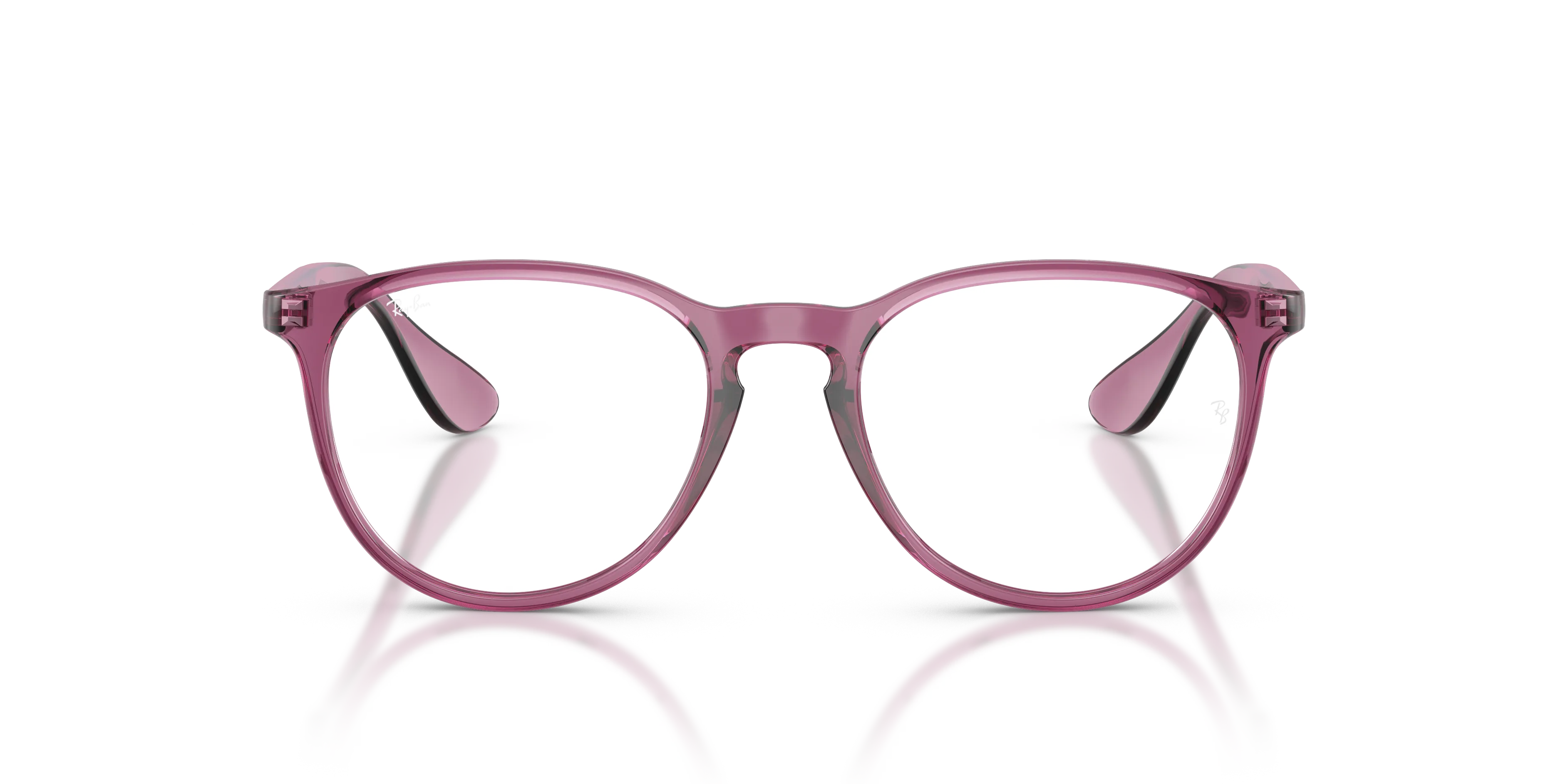 Ray - Ban RX7046 ERIKA 8509 Montature da vista Iniettato Viola Trasparente Rotonda Normale - immagine 3