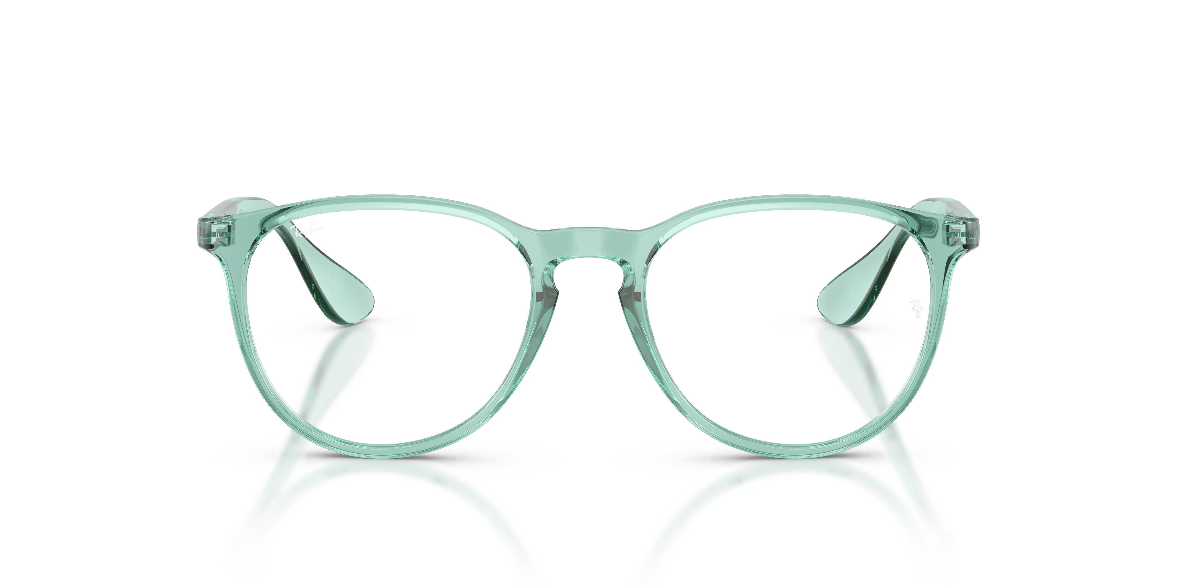 Ray - Ban RX7046 ERIKA 8508 Montature da vista Iniettato Verde Trasparente Rotonda Normale - immagine 3