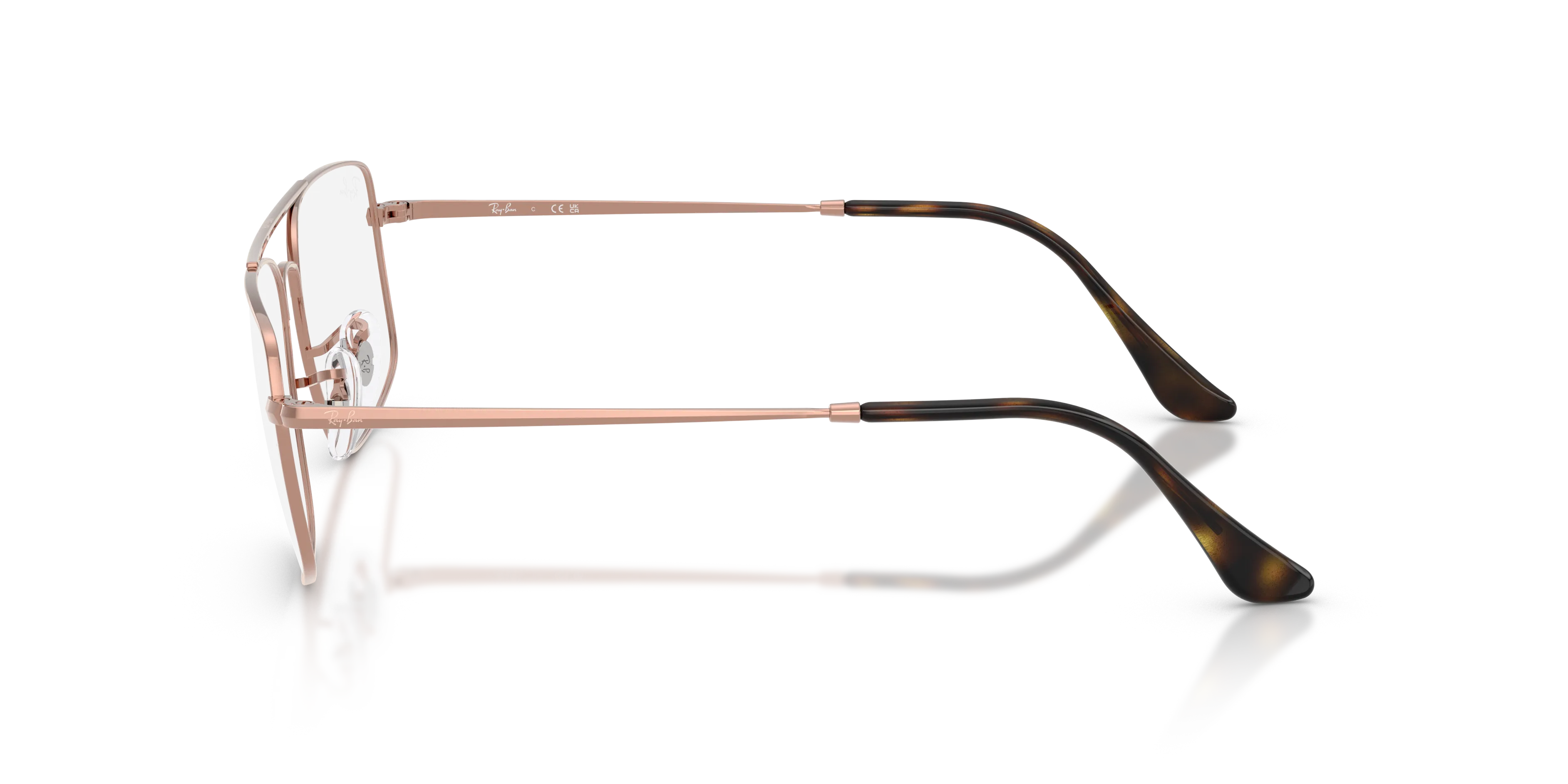 Ray - Ban RX6579 RX6579 2943 Montature da vista Metallo Bronzo Trasparente Squadrata Normale - immagine 4
