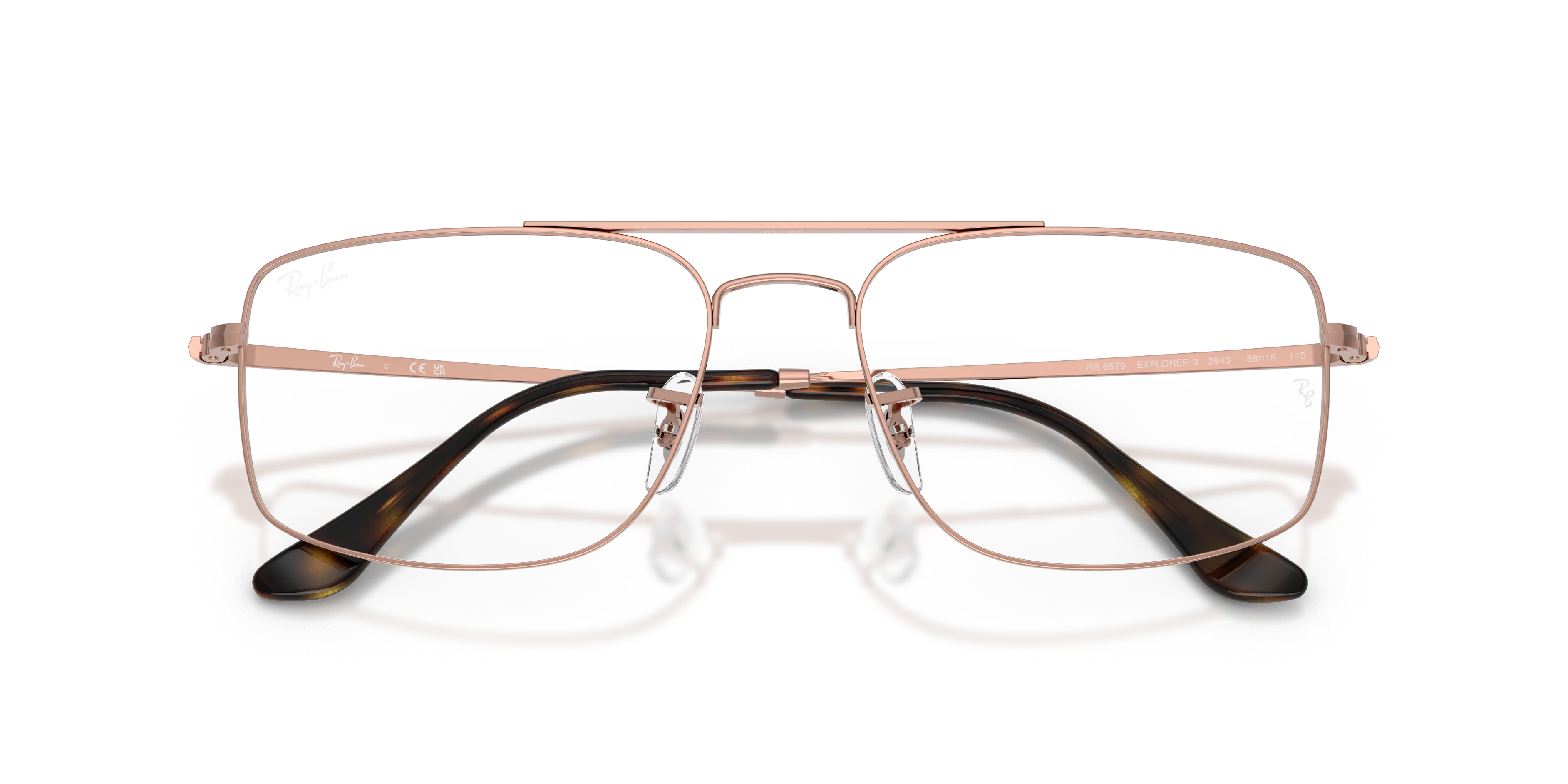 Ray - Ban RX6579 RX6579 2943 Montature da vista Metallo Bronzo Trasparente Squadrata Normale - immagine 2