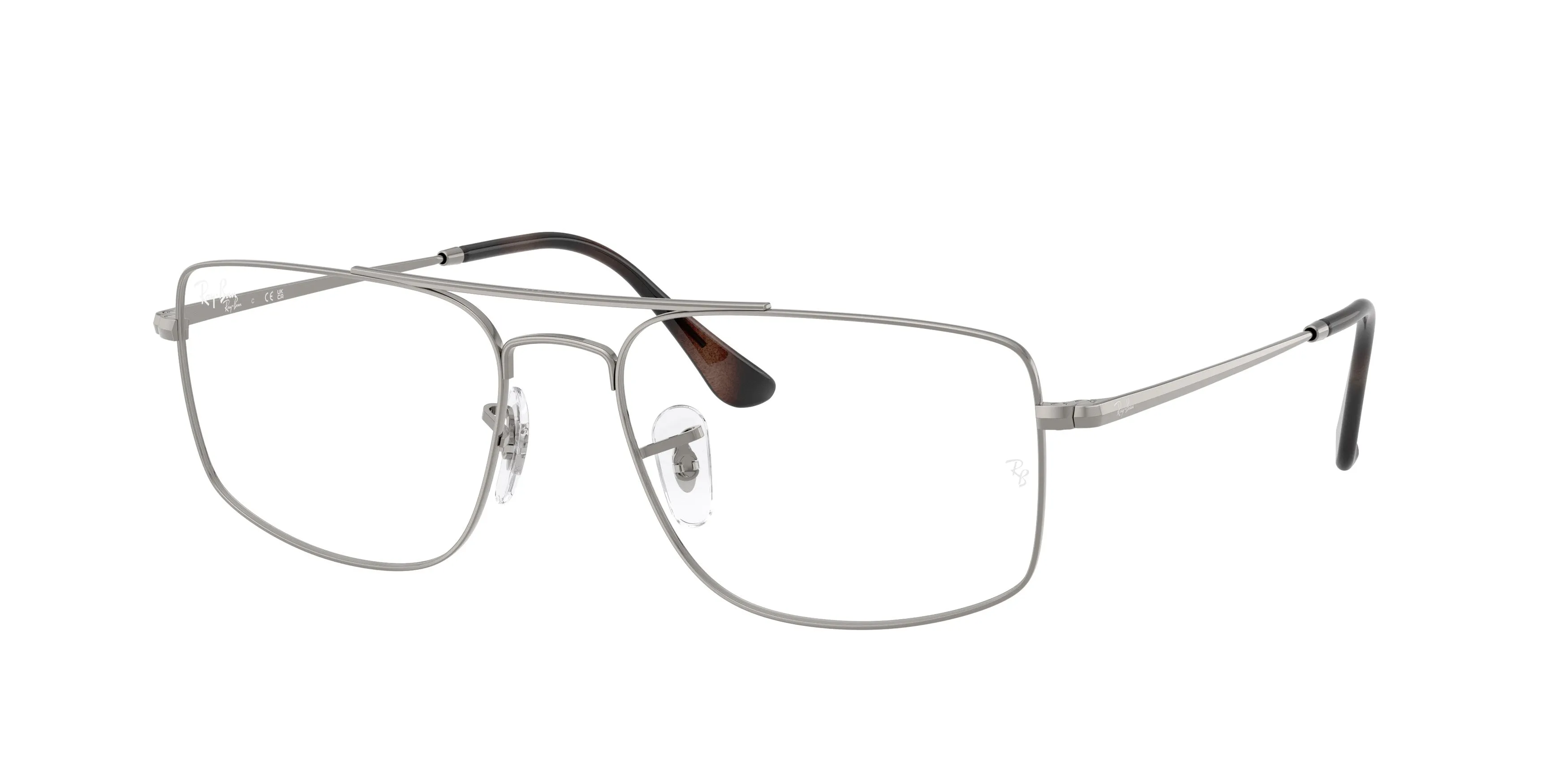 Ray - Ban RX6579 RX6579 2502 Montature da vista Metallo Grigio Trasparente Squadrata Normale - immagine 1