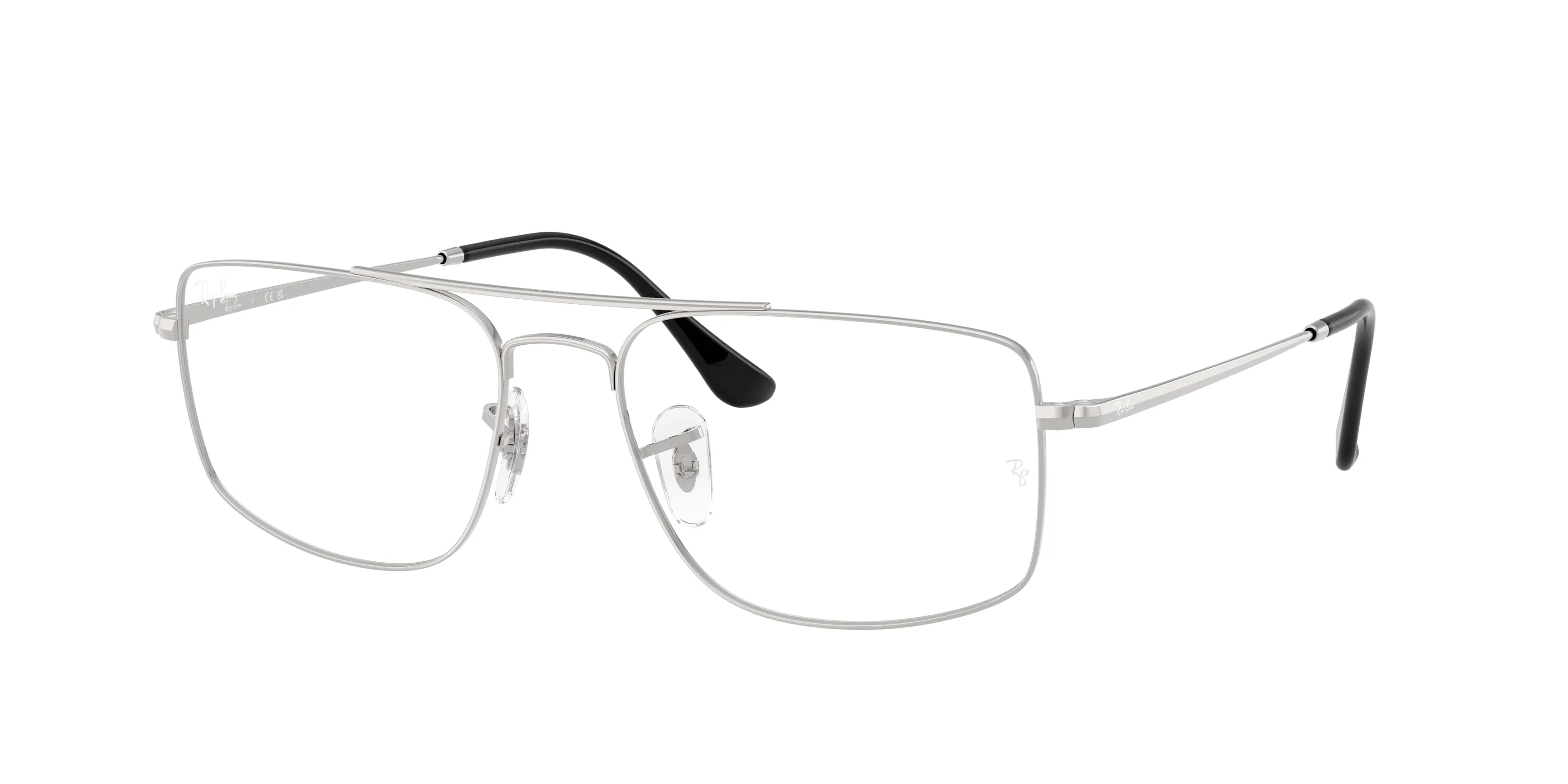 Ray - Ban RX6579 RX6579 2501 Montature da vista Metallo Argento Trasparente Squadrata Normale - immagine 1