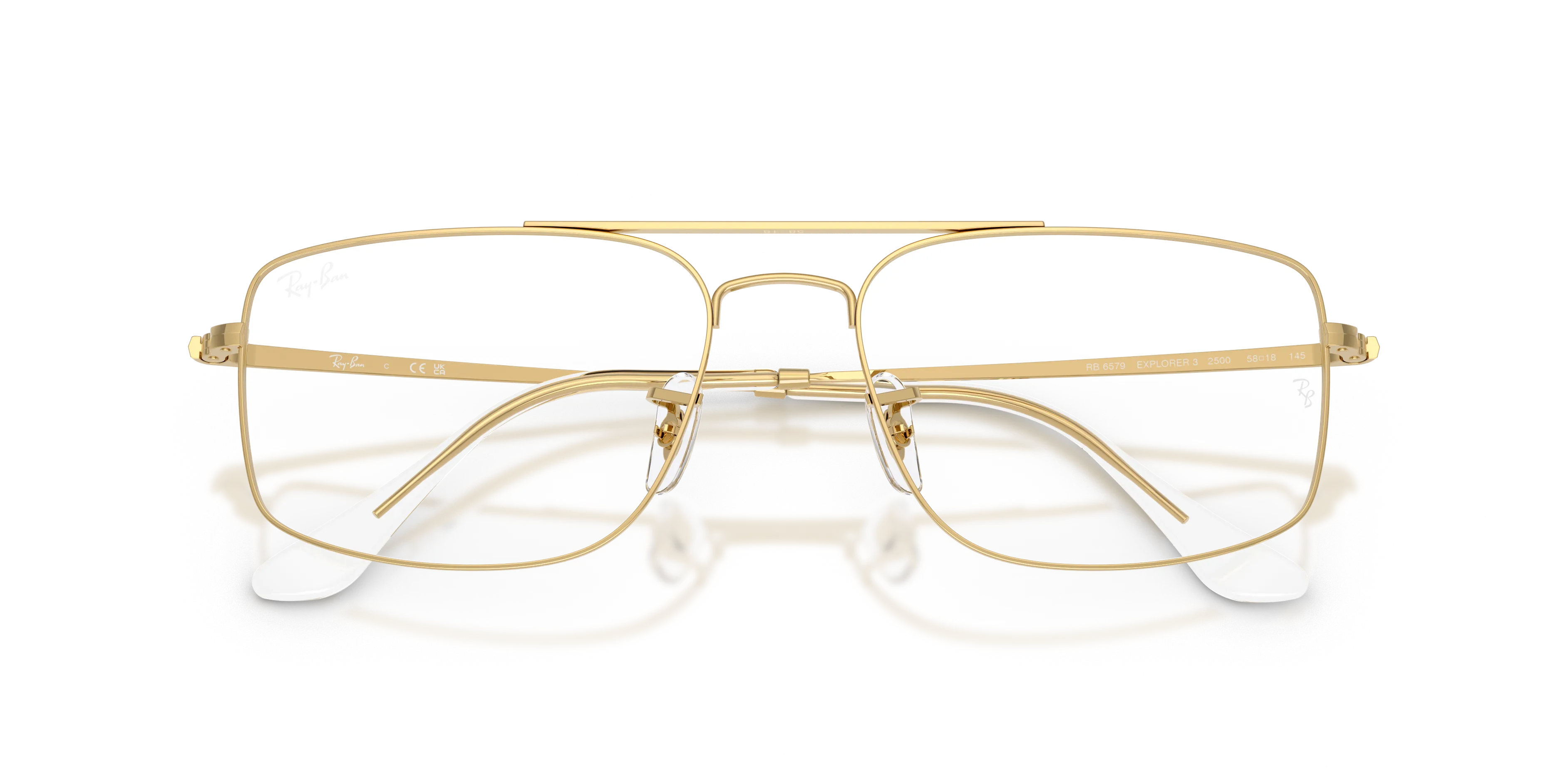 Ray - Ban RX6579 RX6579 2500 Montature da vista Metallo Oro Trasparente Squadrata Normale - immagine 2