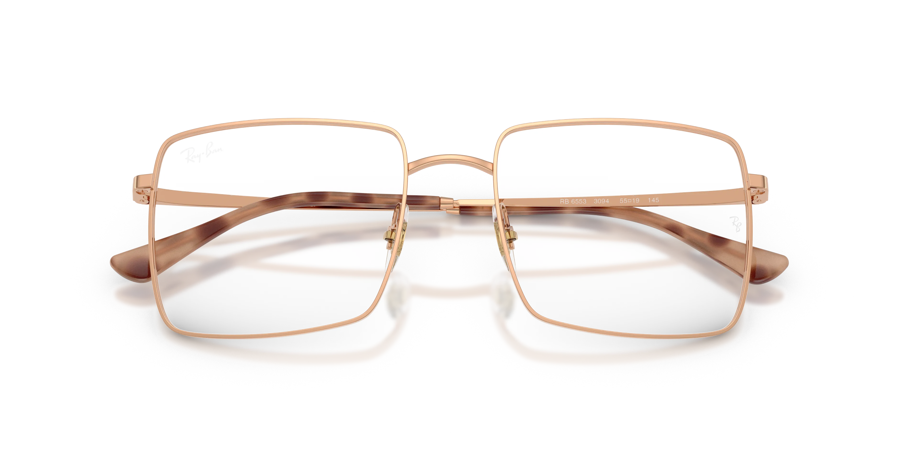 Ray - Ban RX6553 3094 Montature da vista Metallo Oro Trasparente Squadrata Normale - immagine 2