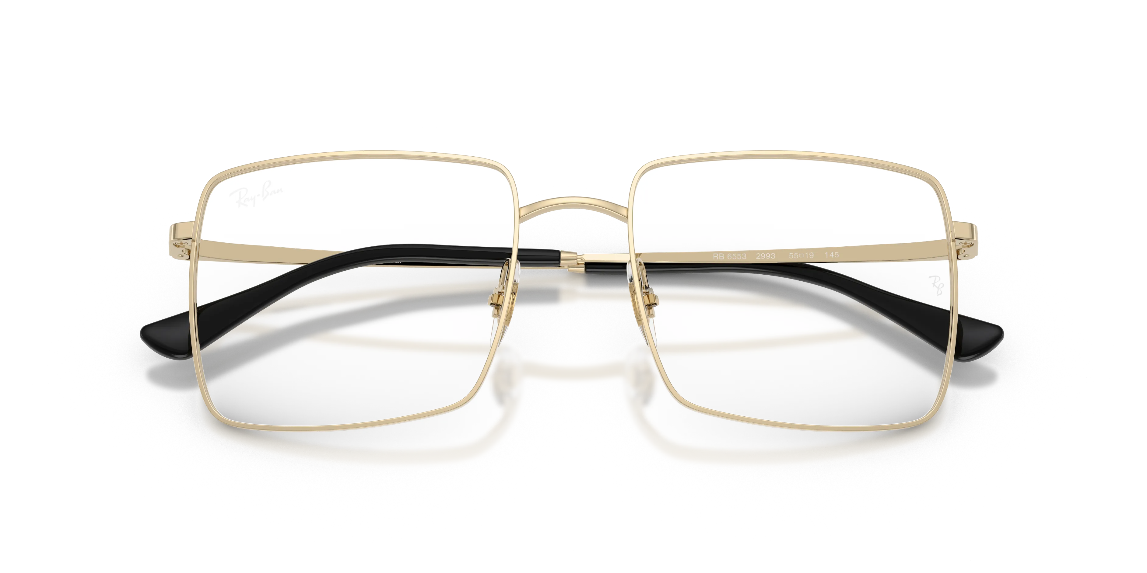 Ray - Ban RX6553 2993 Montature da vista Metallo Oro Trasparente Squadrata Normale - immagine 2
