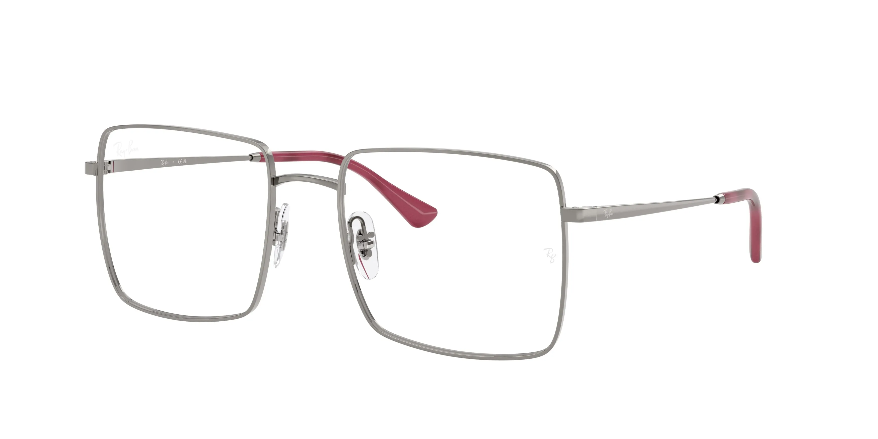 Ray - Ban RX6553 2502 Montature da vista Metallo Grigio Trasparente Squadrata Normale - immagine 1