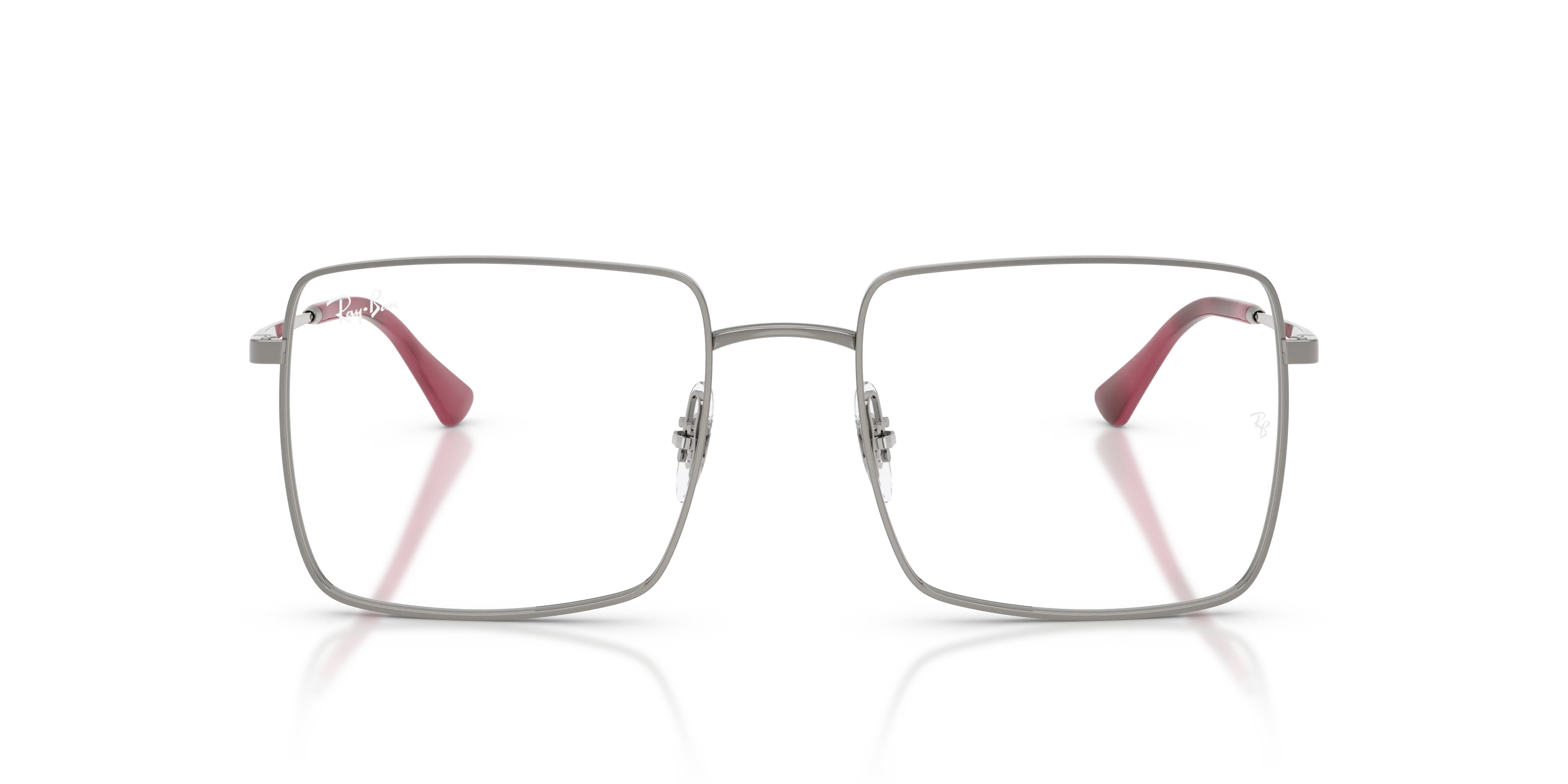 Ray - Ban RX6553 2502 Montature da vista Metallo Grigio Trasparente Squadrata Normale - immagine 3