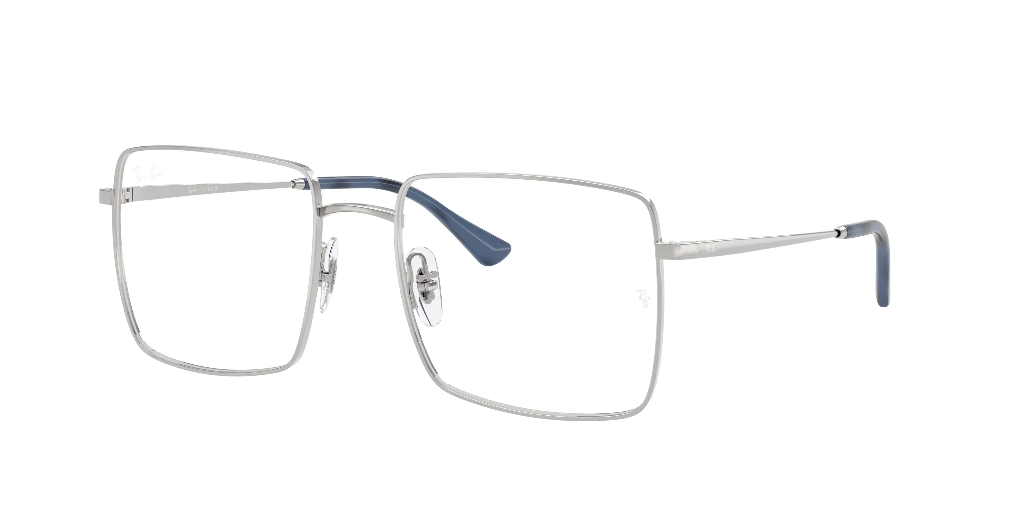 Ray - Ban RX6553 2501 Montature da vista Metallo Argento Trasparente Squadrata Normale - immagine 1