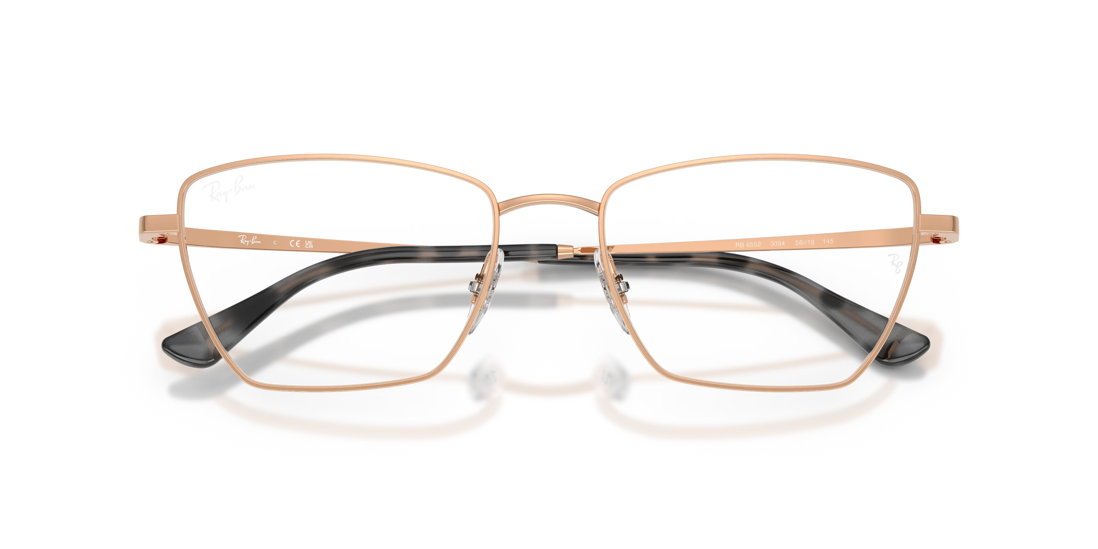 Ray - Ban RX6552 3094 Montature da vista Metallo Oro Trasparente Geometrica Normale - immagine 2