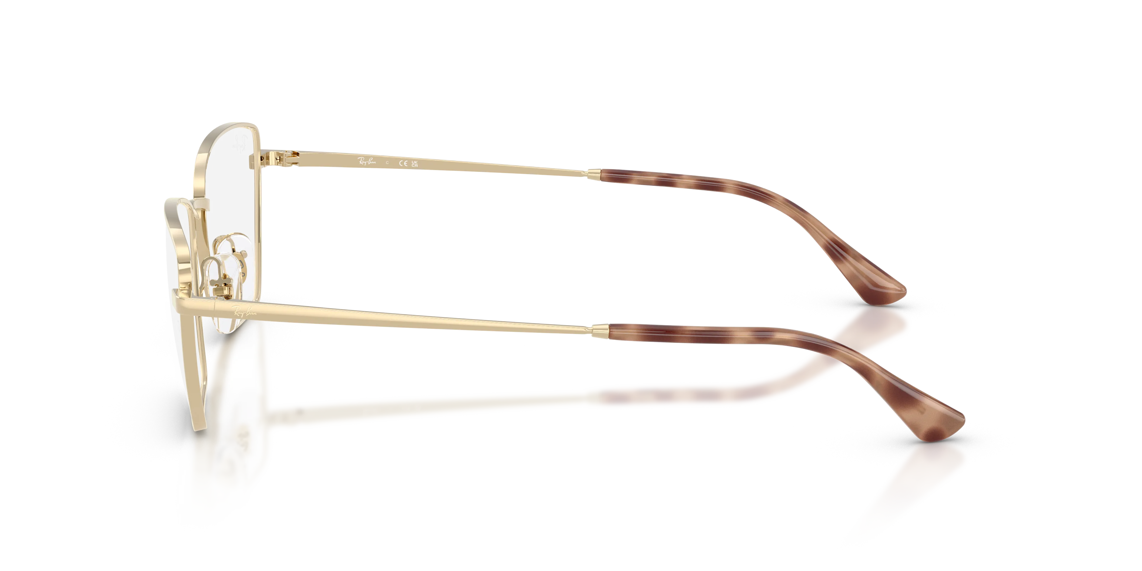 Ray - Ban RX6552 2993 Montature da vista Metallo Oro Trasparente Geometrica Normale - immagine 4