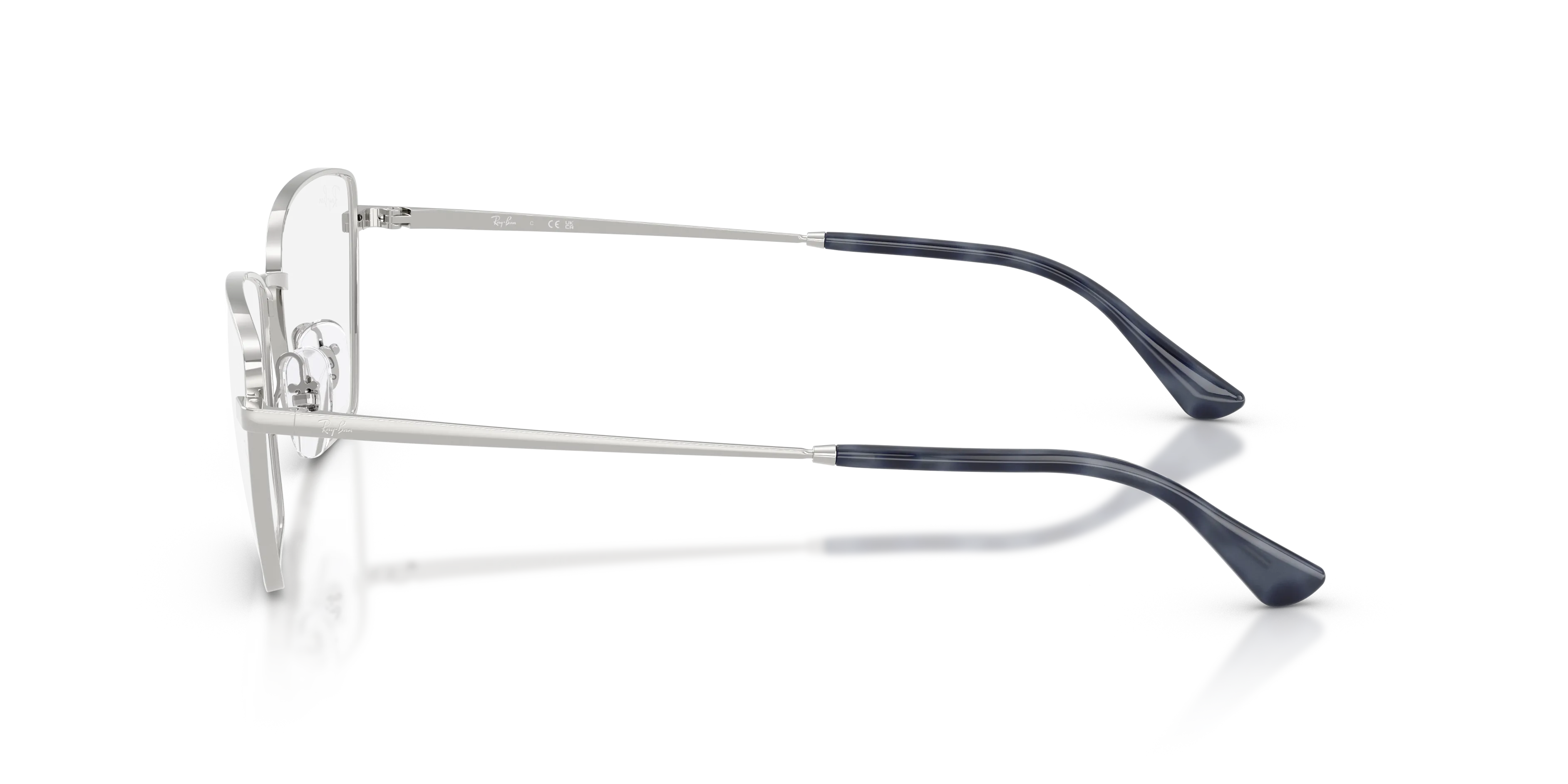 Ray - Ban RX6552 2501 Montature da vista Metallo Argento Trasparente Geometrica Normale - immagine 4