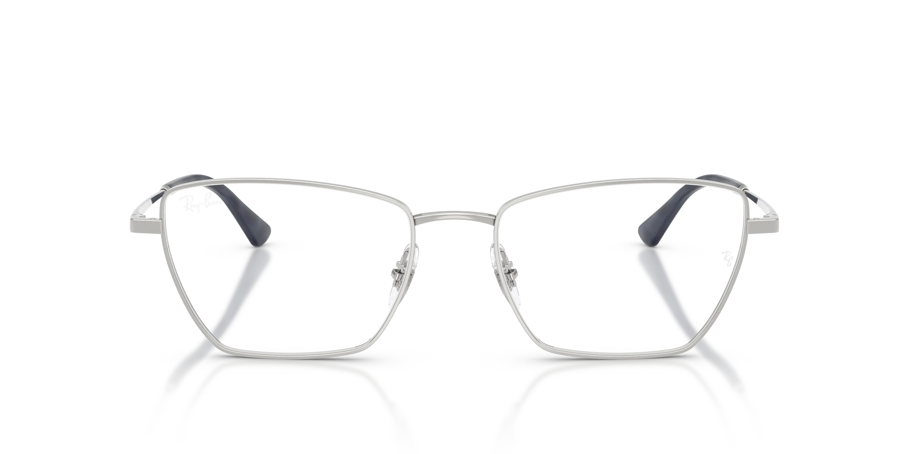 Ray - Ban RX6552 2501 Montature da vista Metallo Argento Trasparente Geometrica Normale - immagine 3