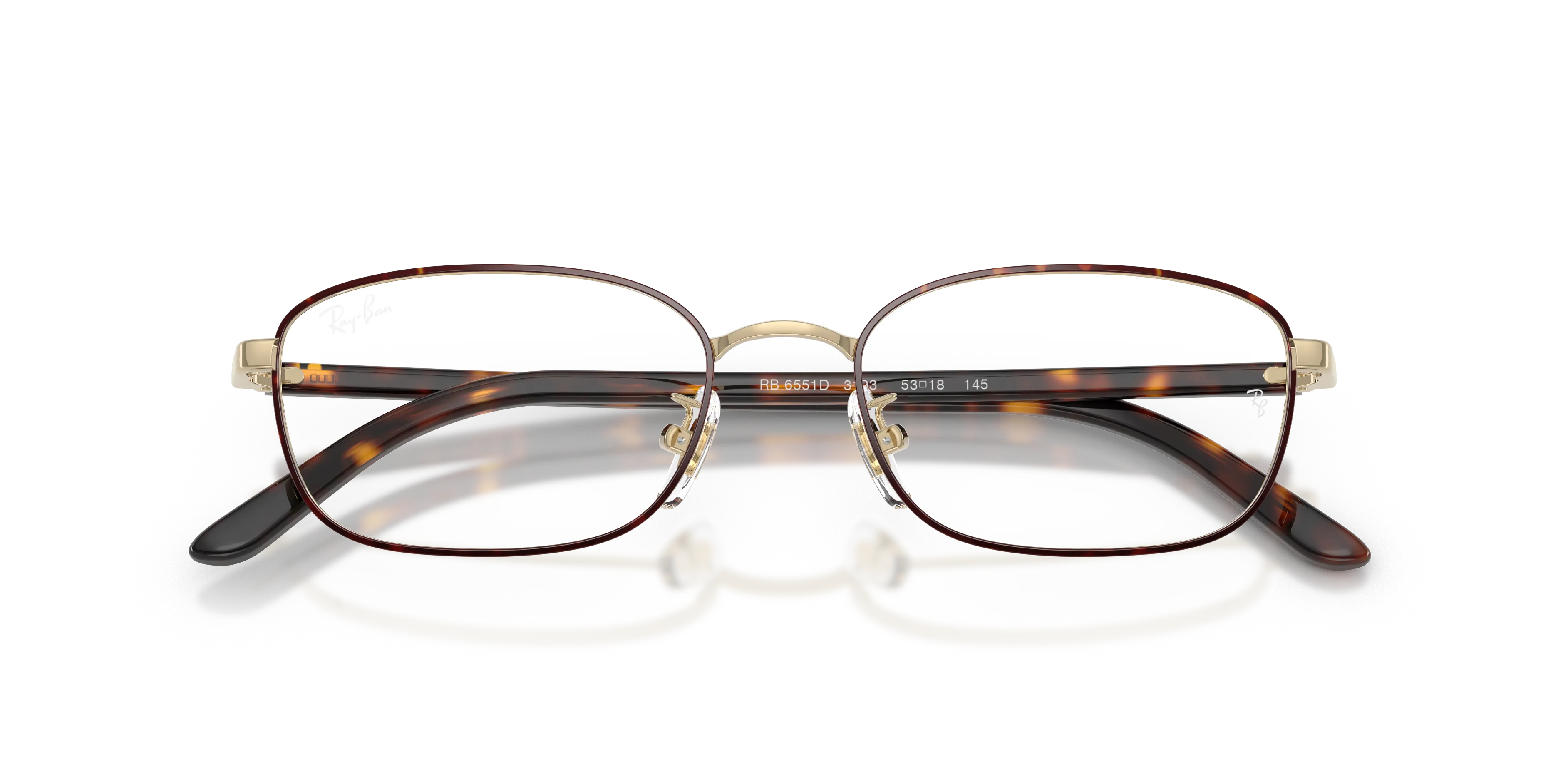 Ray - Ban RX6551D 3193 Montature da vista Metallo Tartaruga Trasparente Pillow Normale - immagine 2